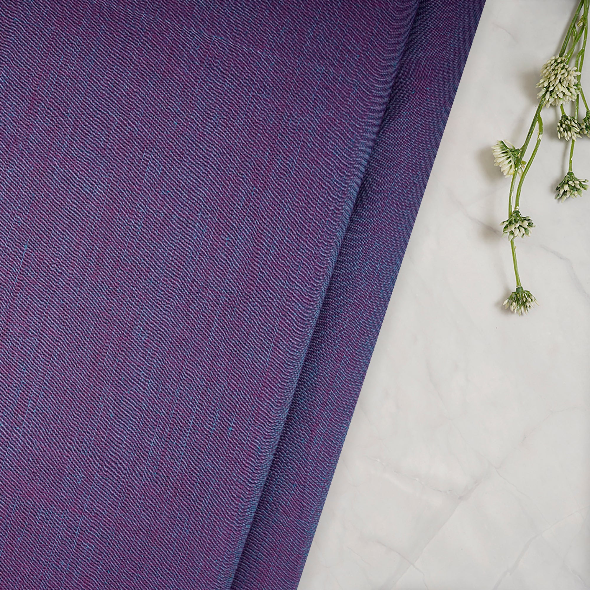 Pale Violet Color Chambray Fabric