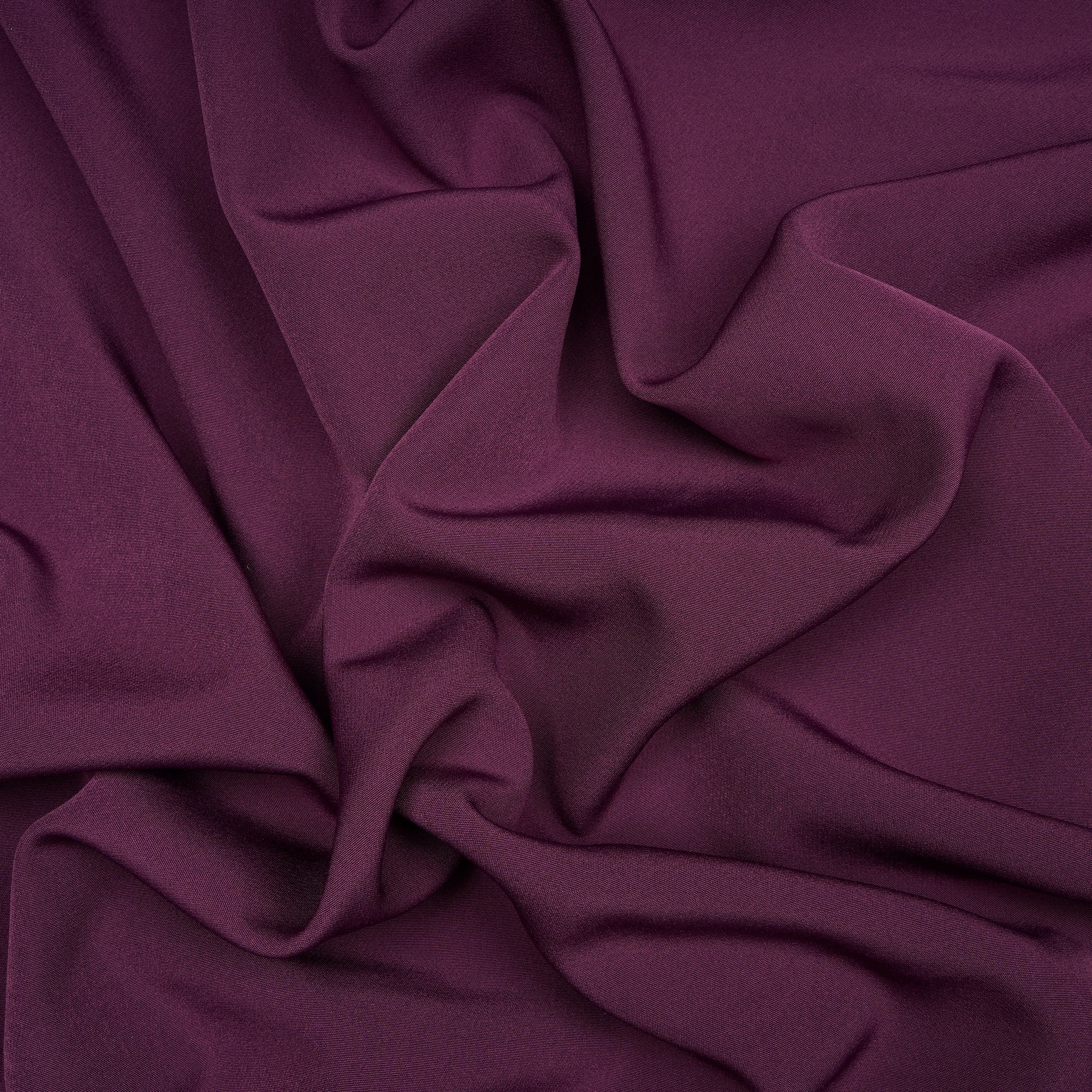 Purple Solid Dyed Imported Banana Crepe Fabric (60" Width)