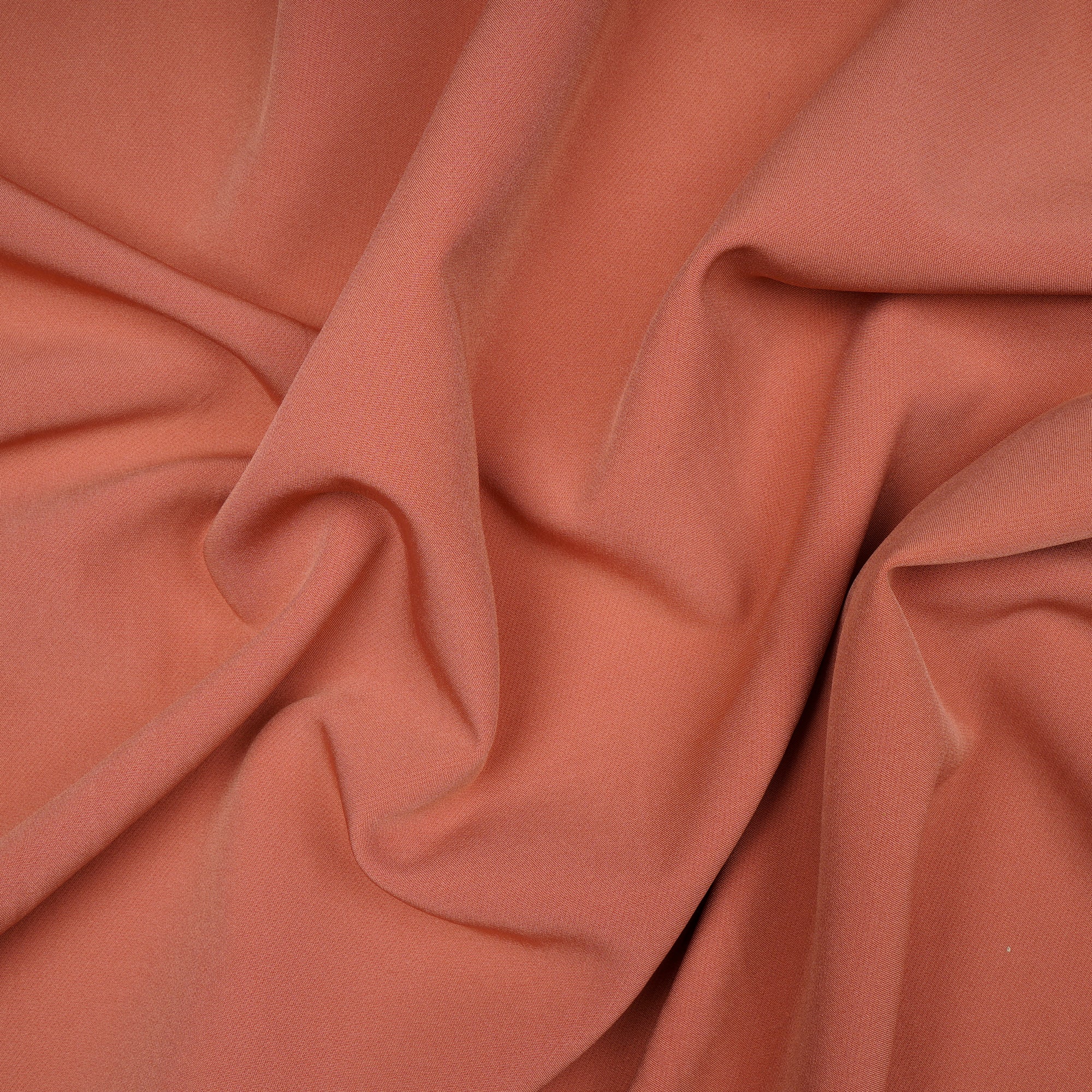 Tawny Orange Solid Dyed Imported Banana Crepe Fabric (60" Width)