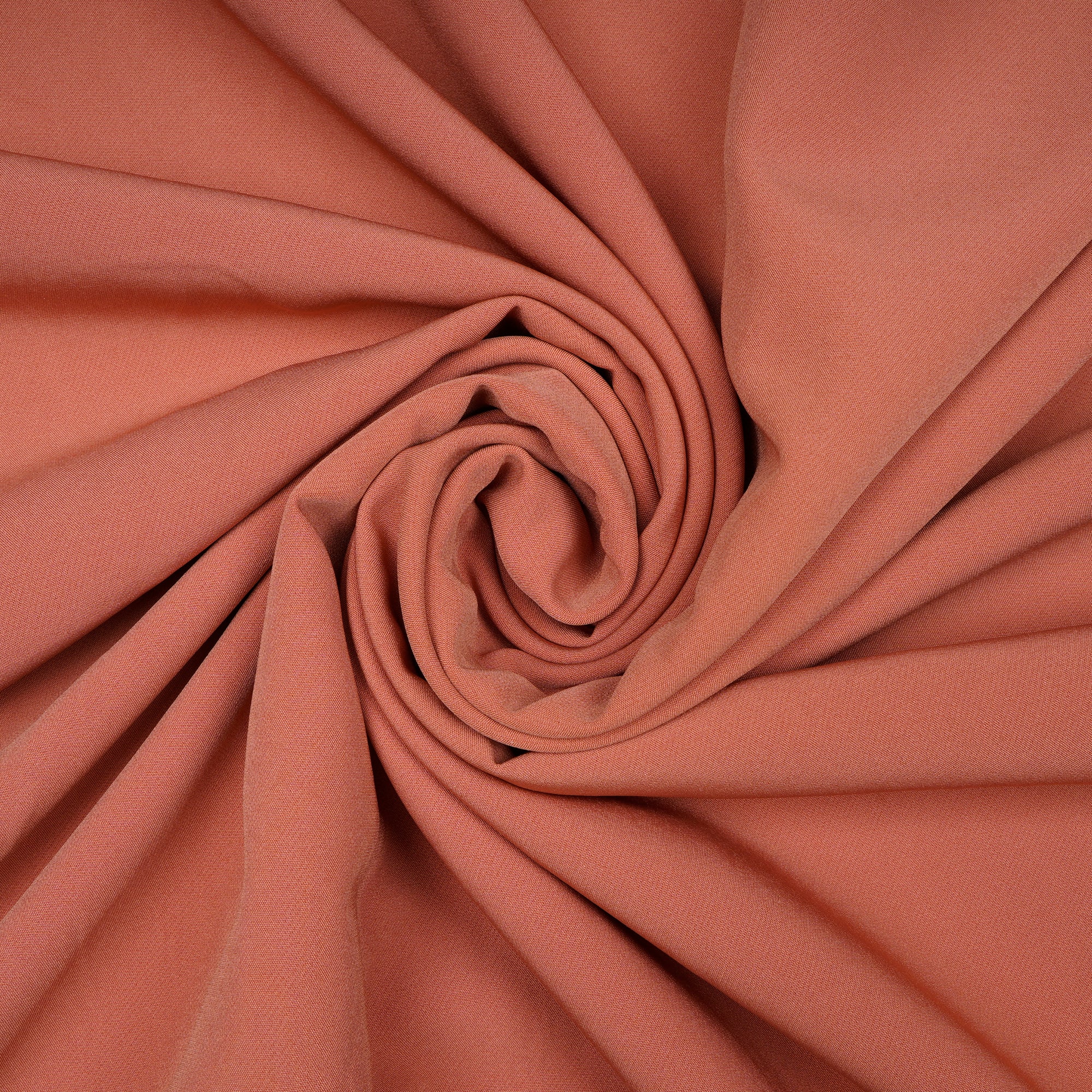 Tawny Orange Solid Dyed Imported Banana Crepe Fabric (60" Width)