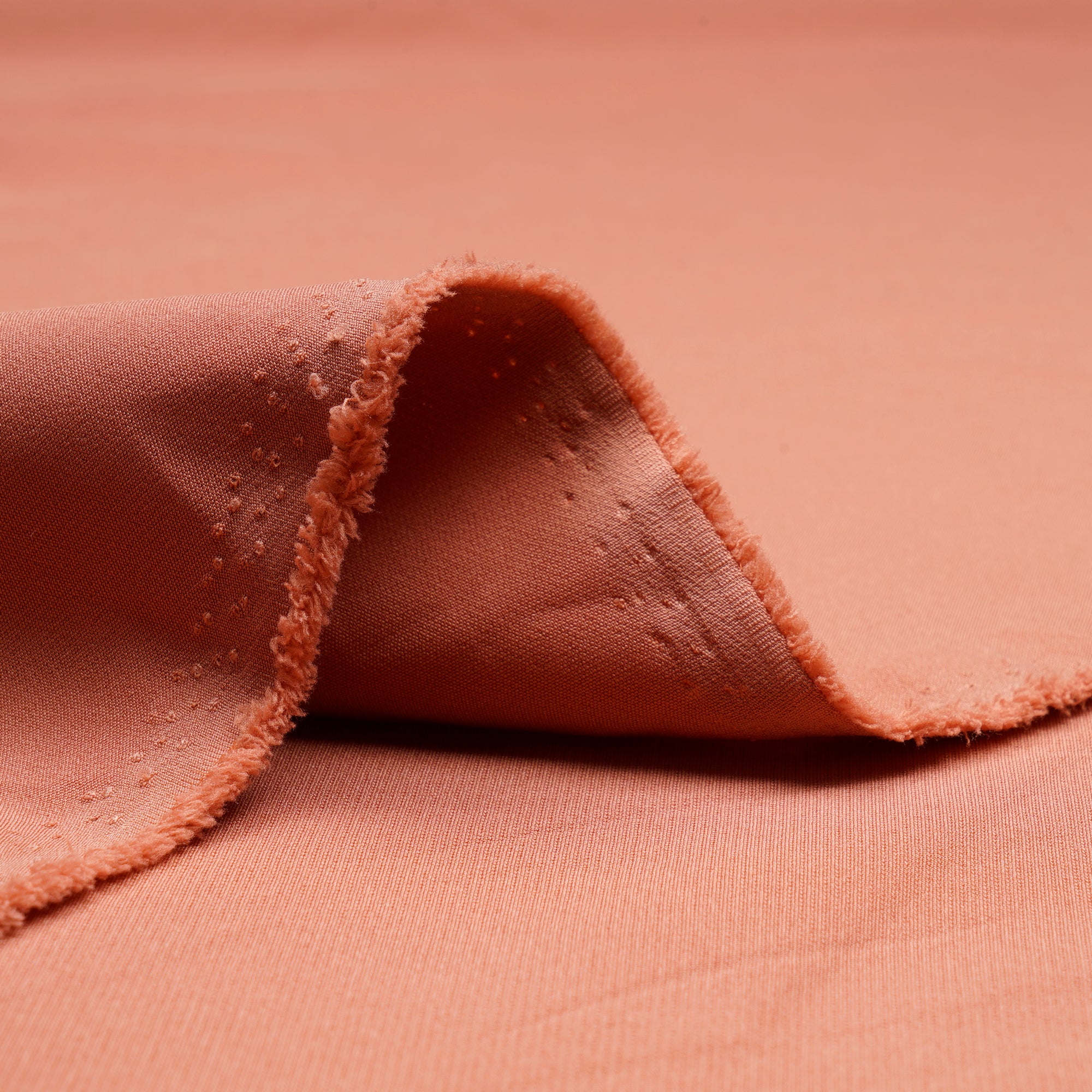 Tawny Orange Solid Dyed Imported Banana Crepe Fabric (60" Width)