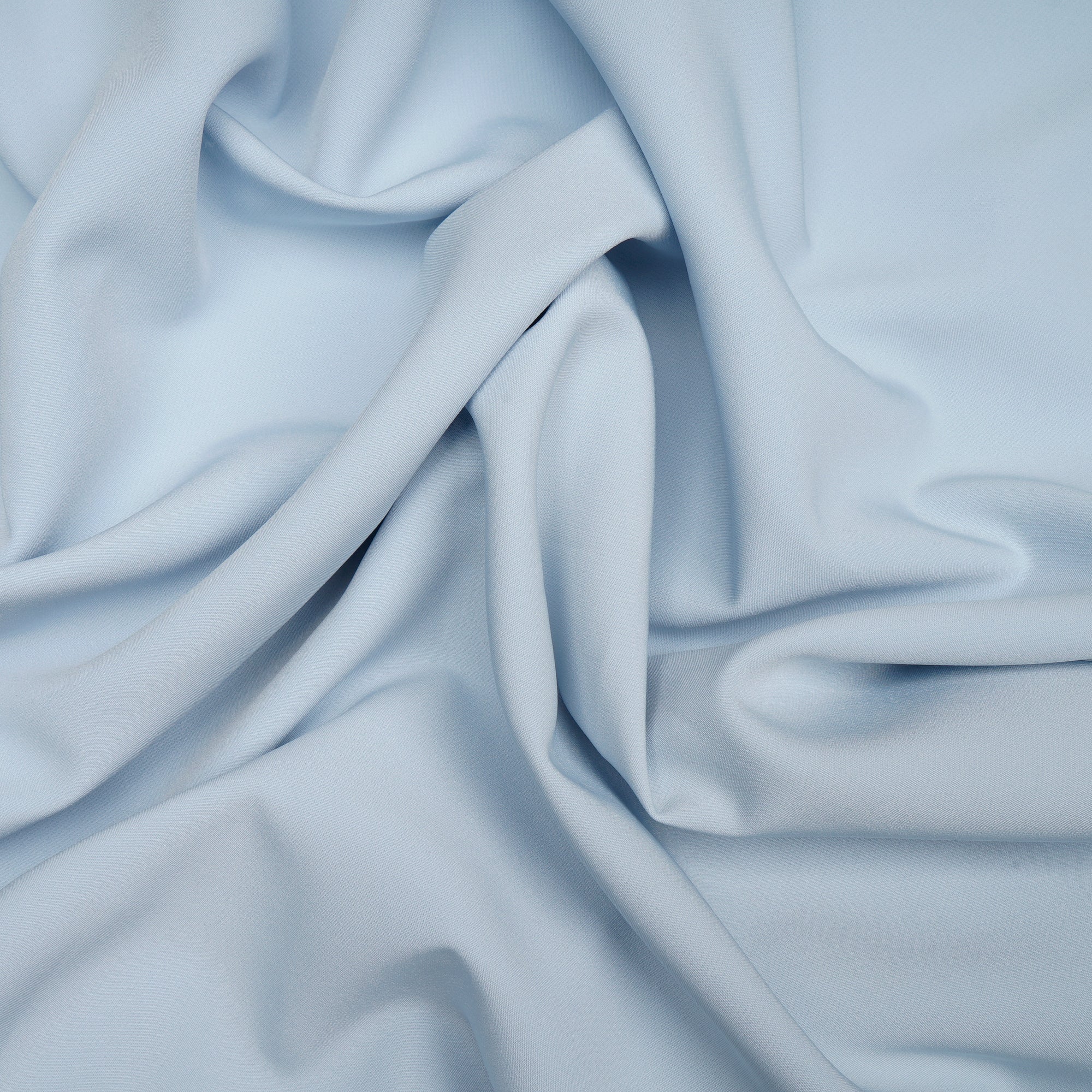 Pastel Blue Solid Dyed Imported Banana Crepe Fabric (60" Width)