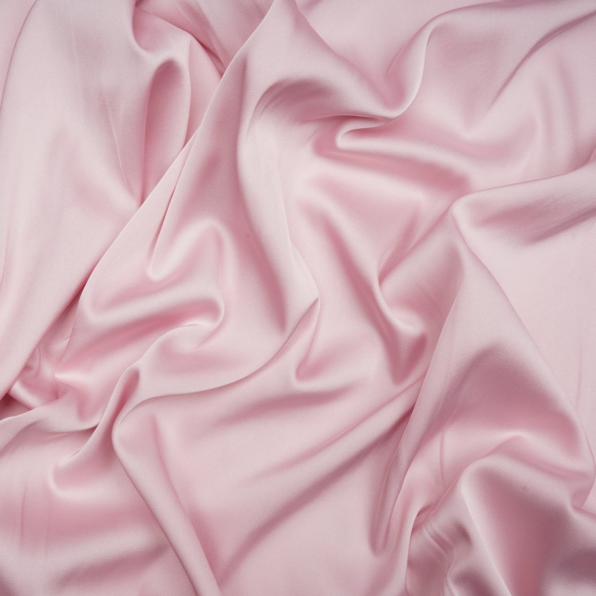 Barely Pink Solid Dyed Imported Armani Satin Fabric (60" Width)