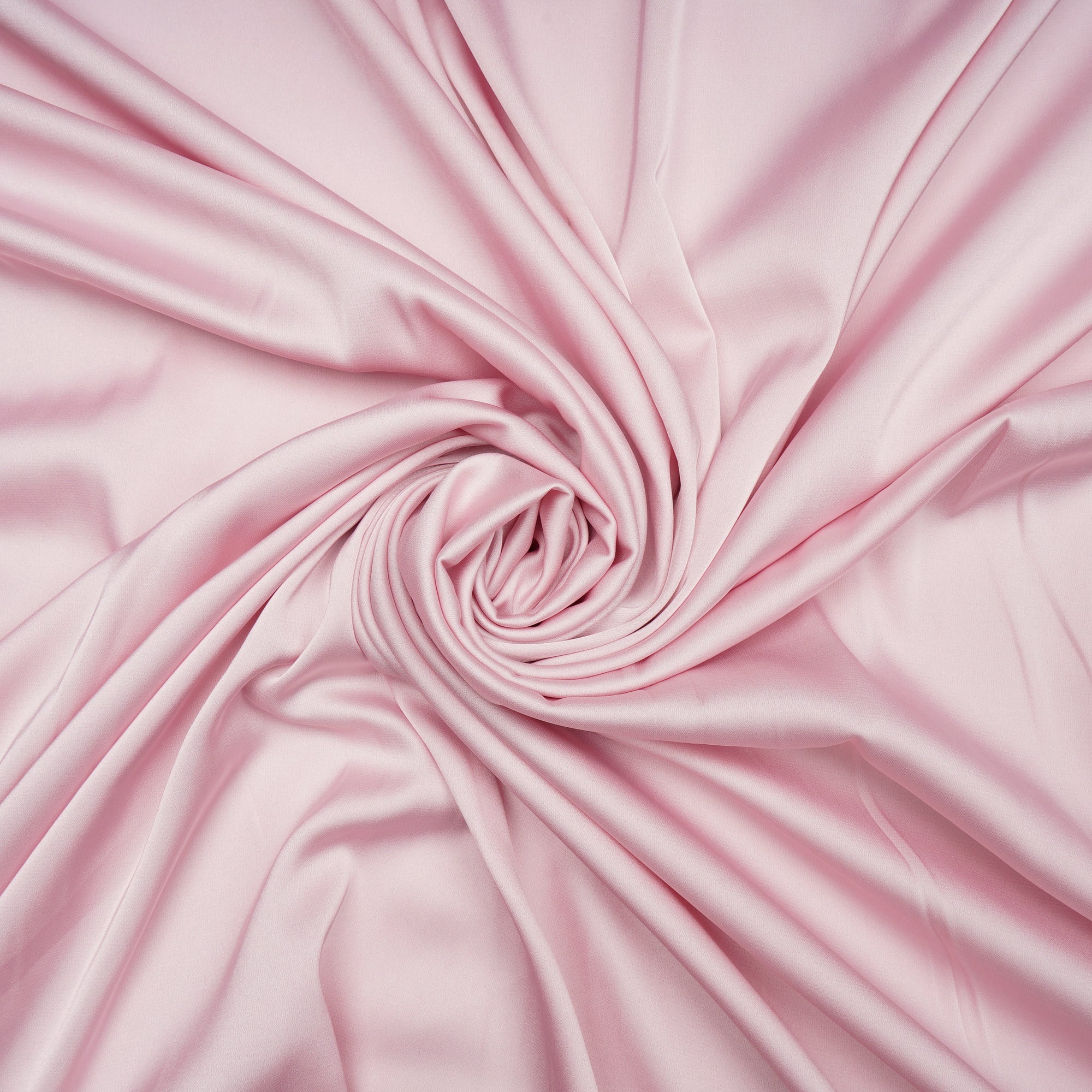 Barely Pink Solid Dyed Imported Armani Satin Fabric (60" Width)