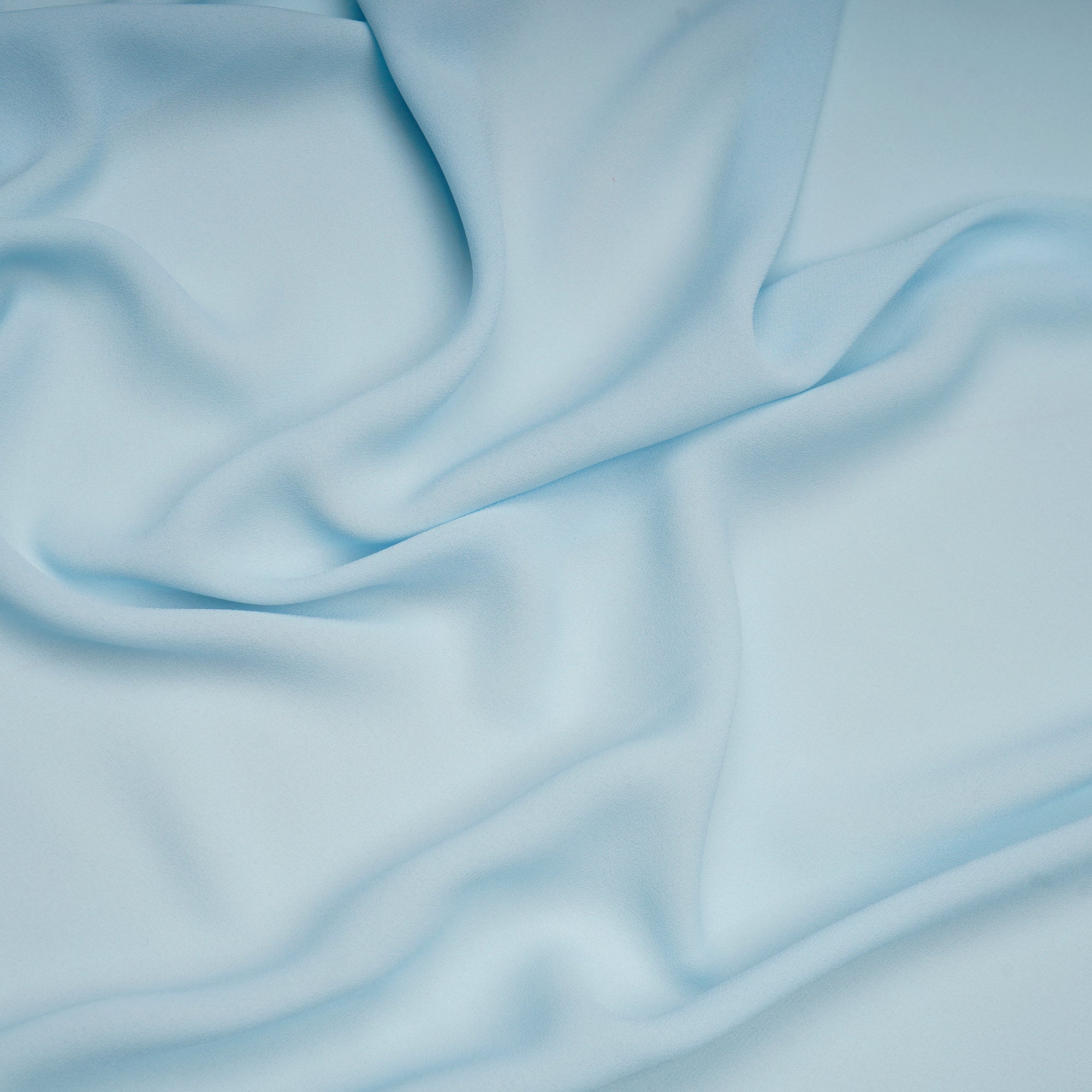 Ice Blue Solid Dyed Imported Royal Georgette Fabric (60" Width)