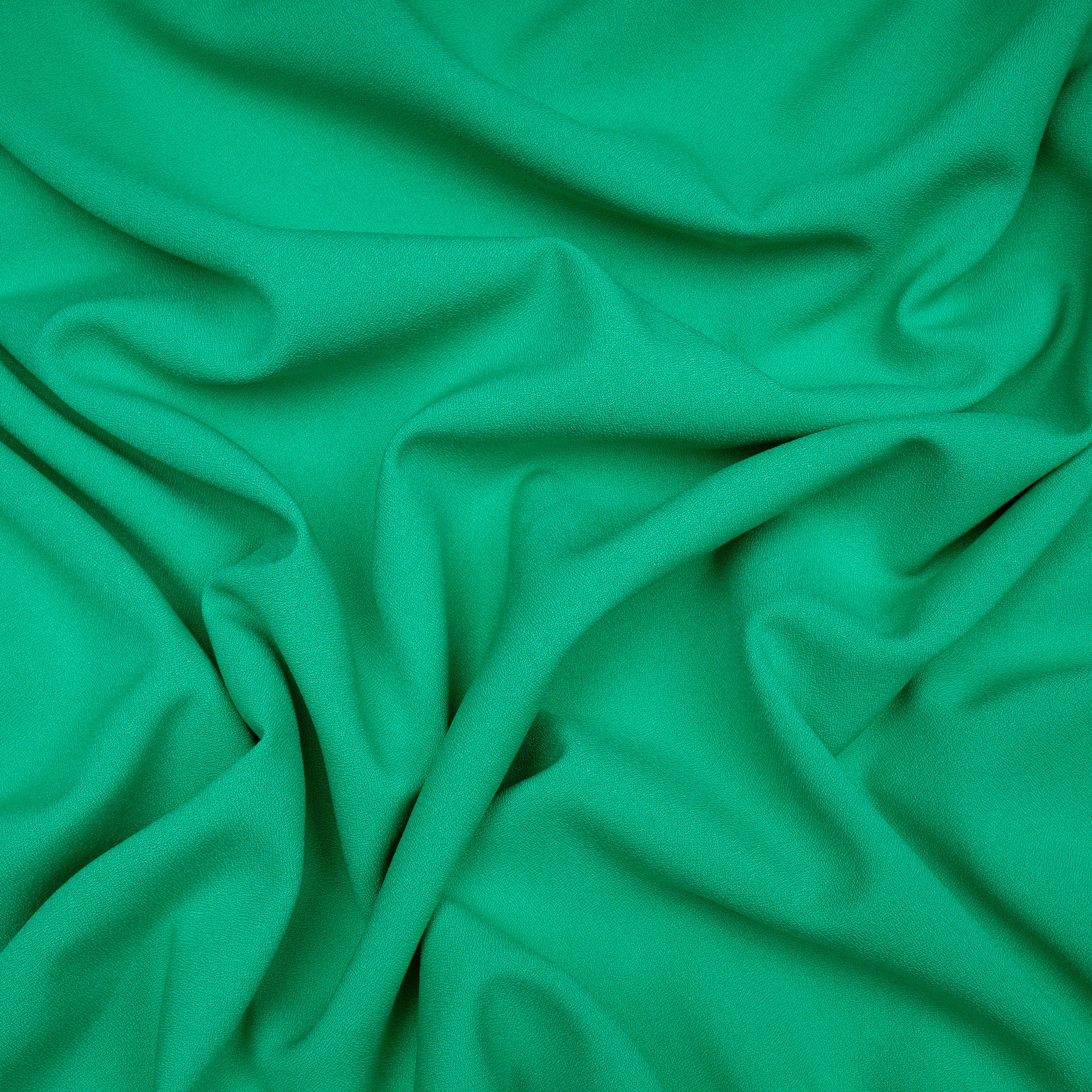 Mint Green Solid Dyed Imported Moss Crepe Fabric (60" Width)