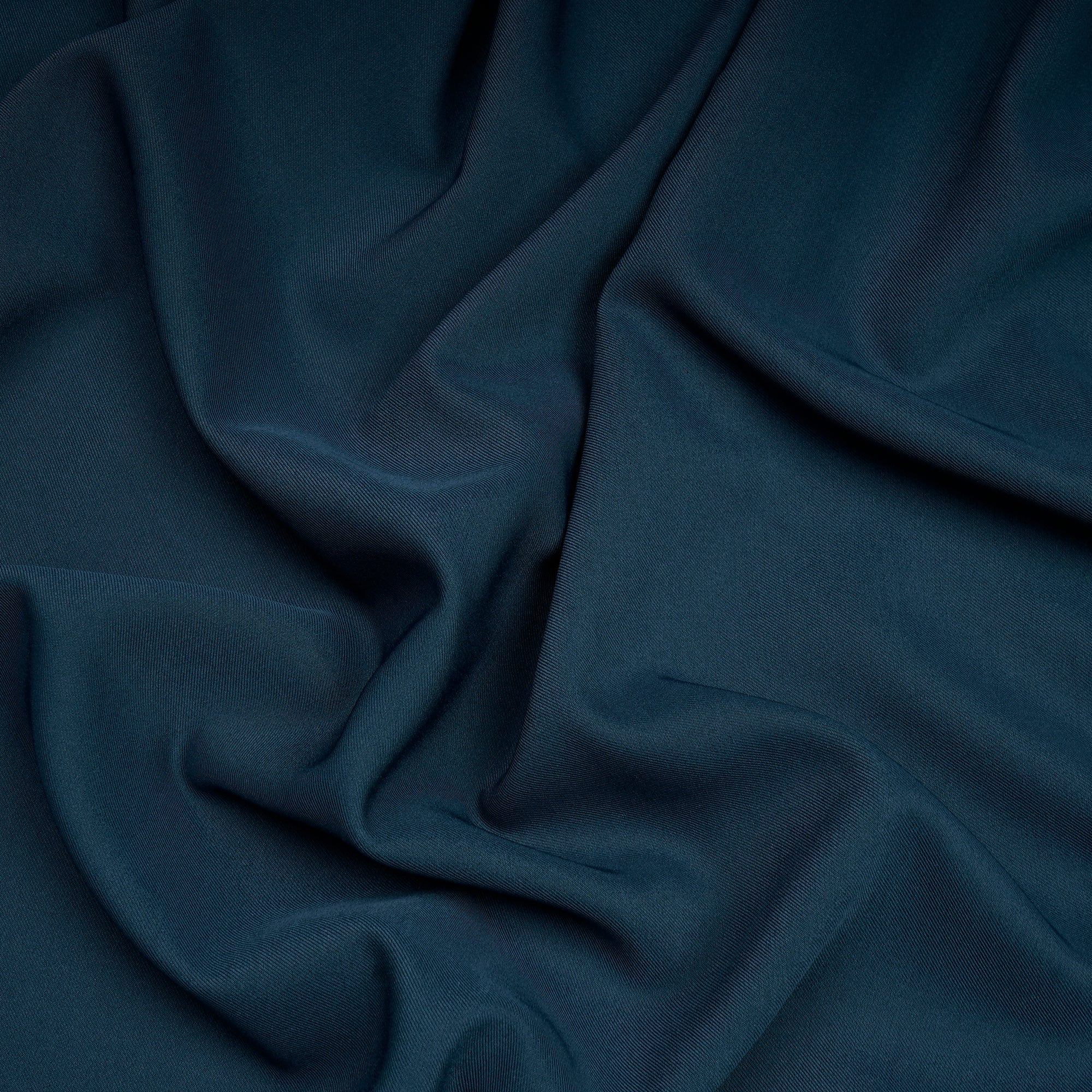 Moroccan Blue Solid Dyed Imported British Twill Fabric (60" Width)