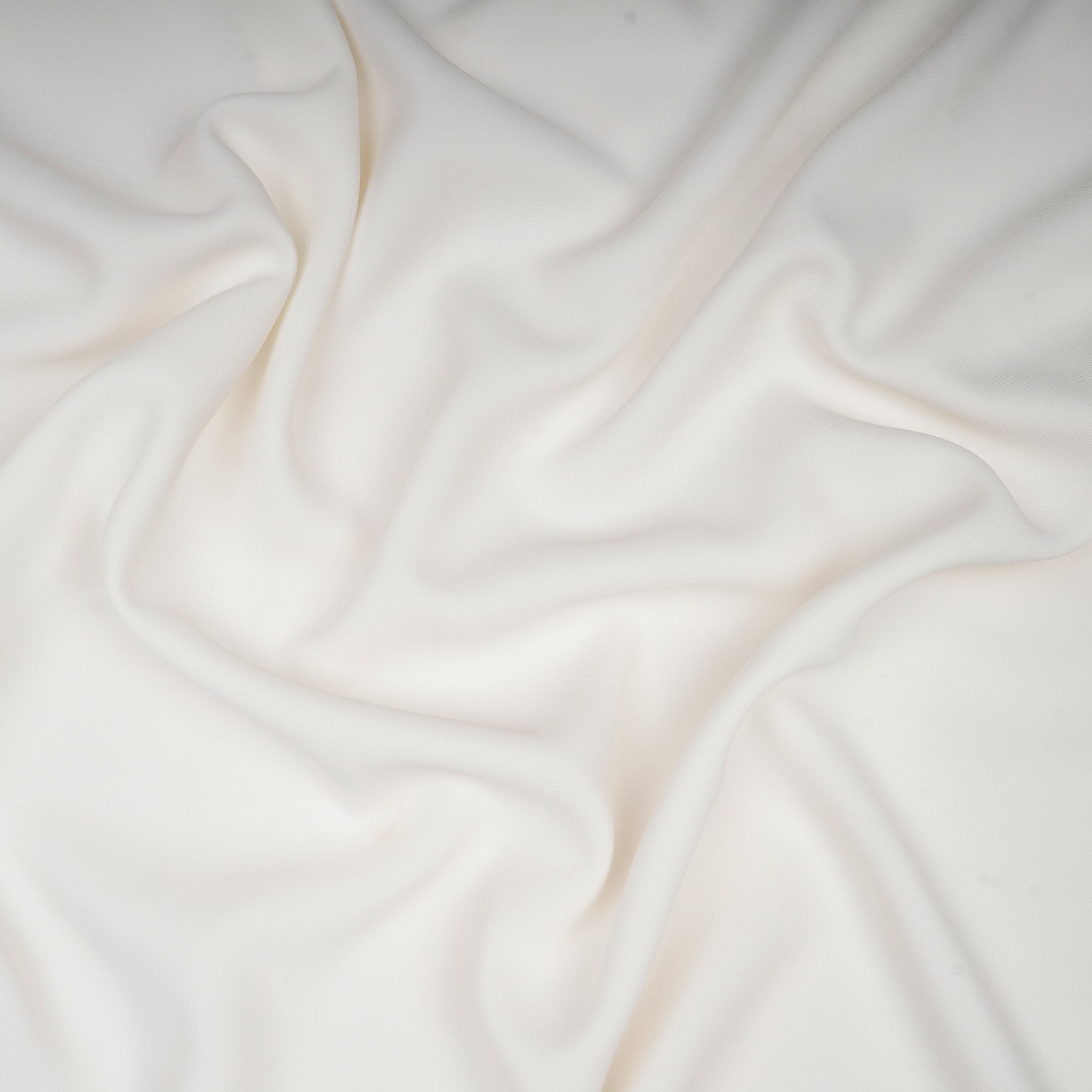 White Solid Dyed Imported British Twill Fabric (60" Width)