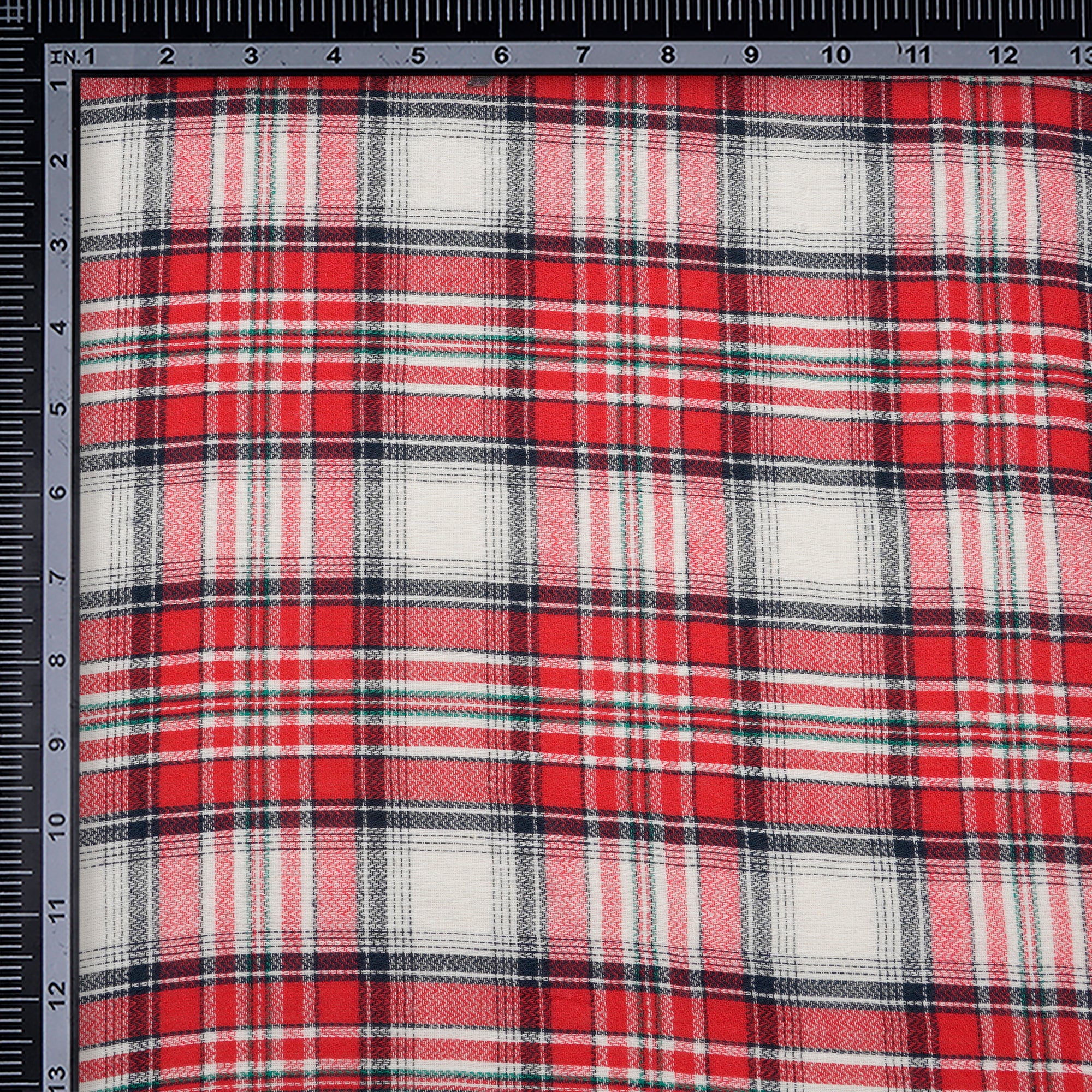 Multi Color Yarn Dyed Cotton Twill Check Fabric (54" Width)