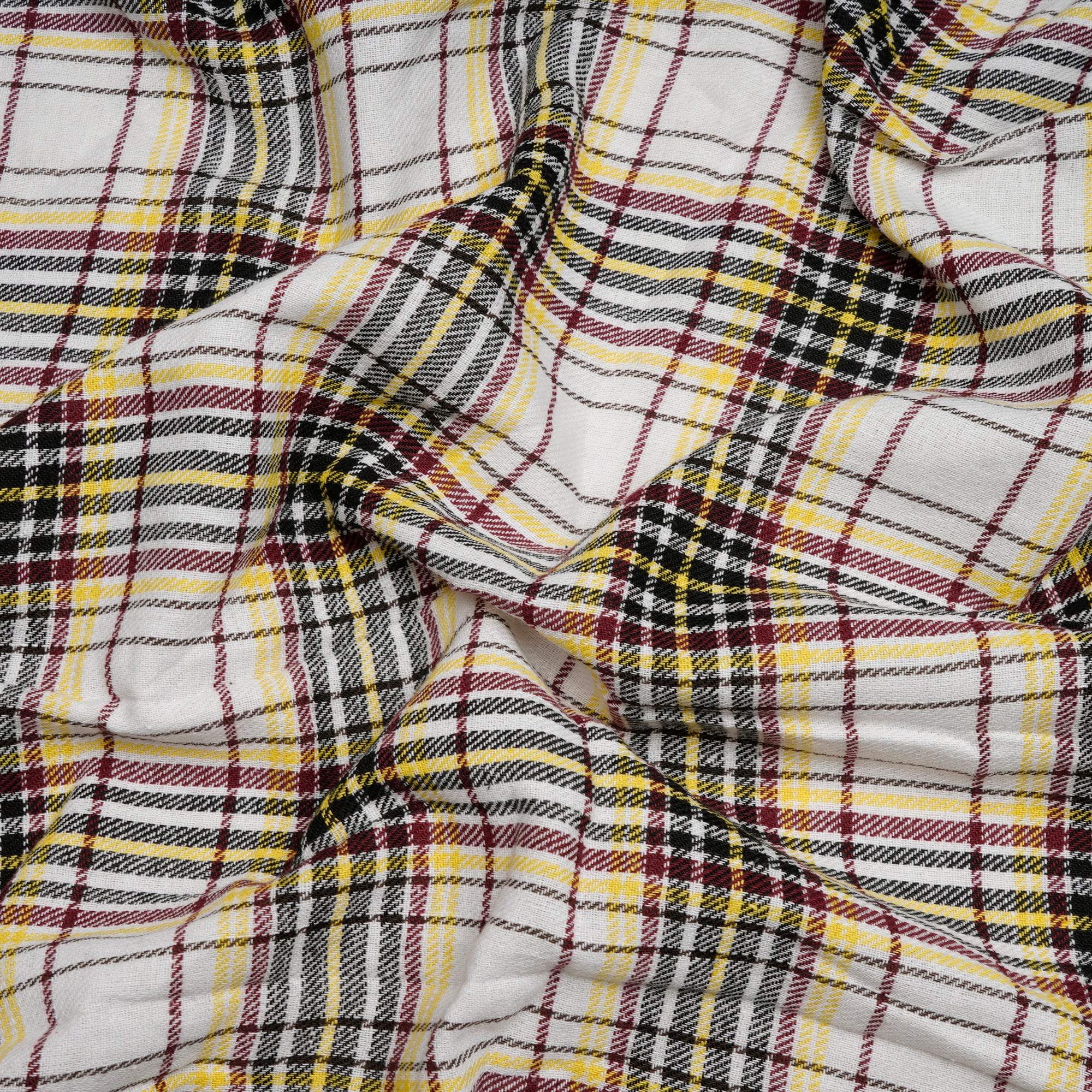 Multi Color Yarn Dyed Cotton Twill Check Fabric (54" Width)