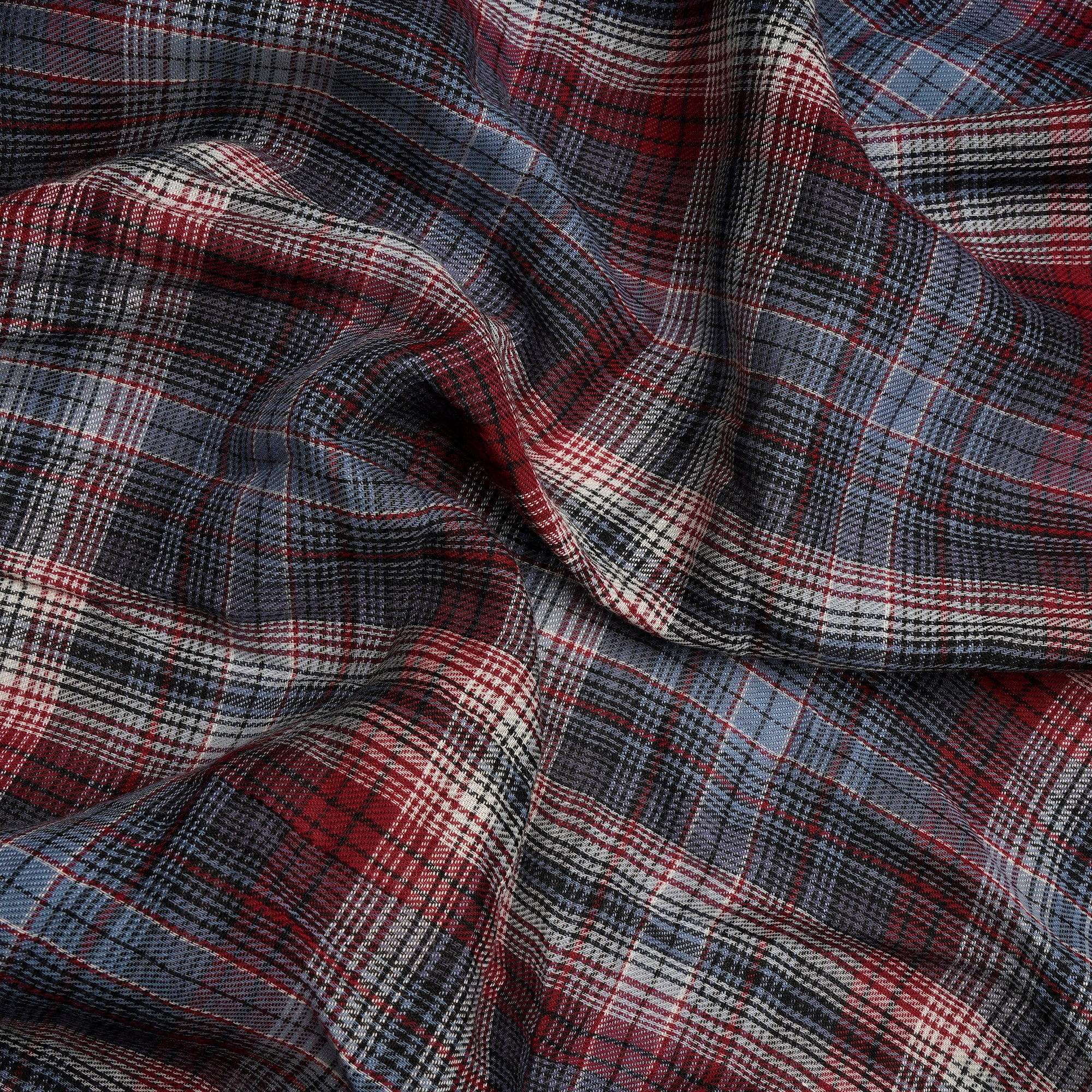 Multi ColorYarn Dyed Cotton Twill Check Fabric (54" Width)