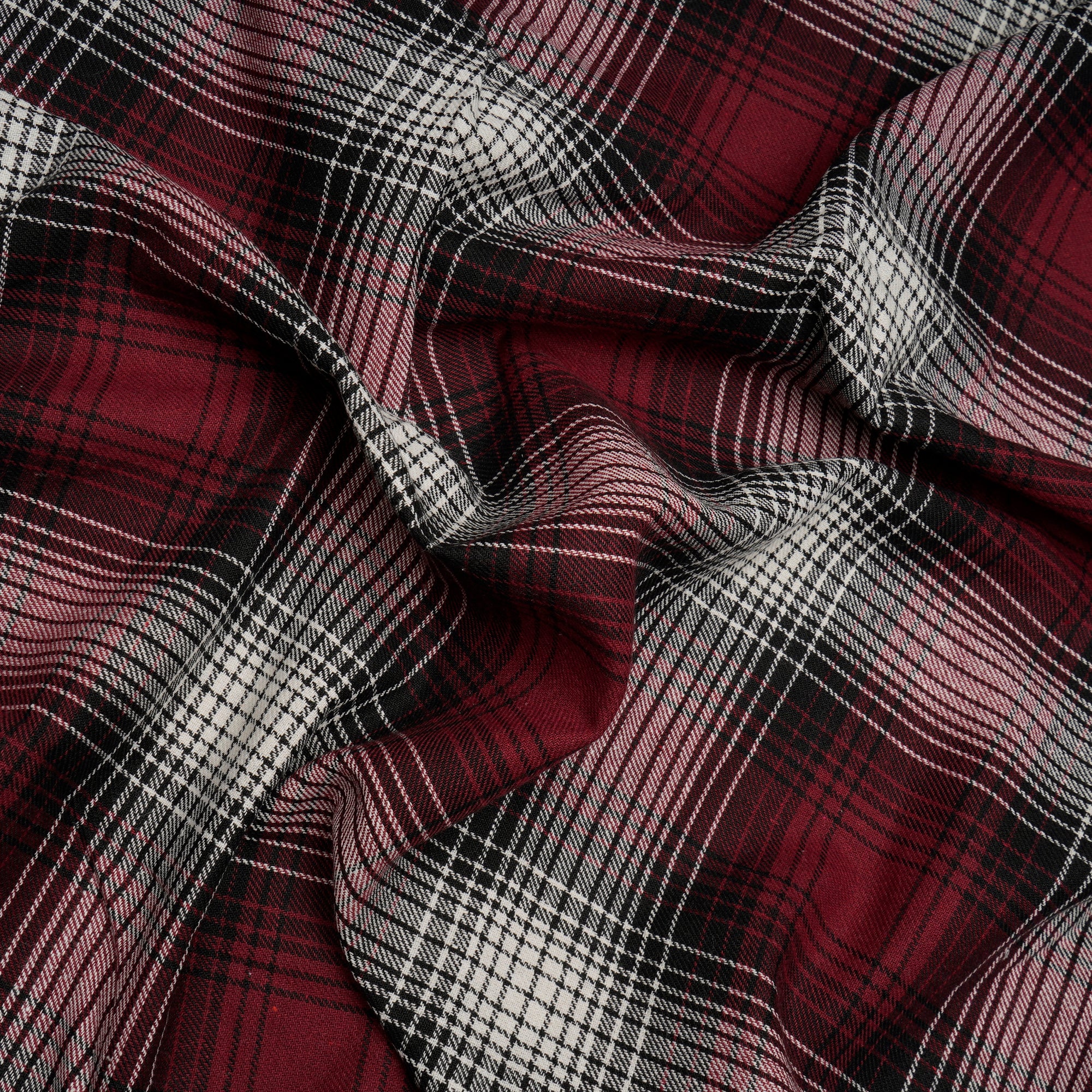 Multi Color Yarn Dyed Cotton Twill Check Fabric (54" Width)