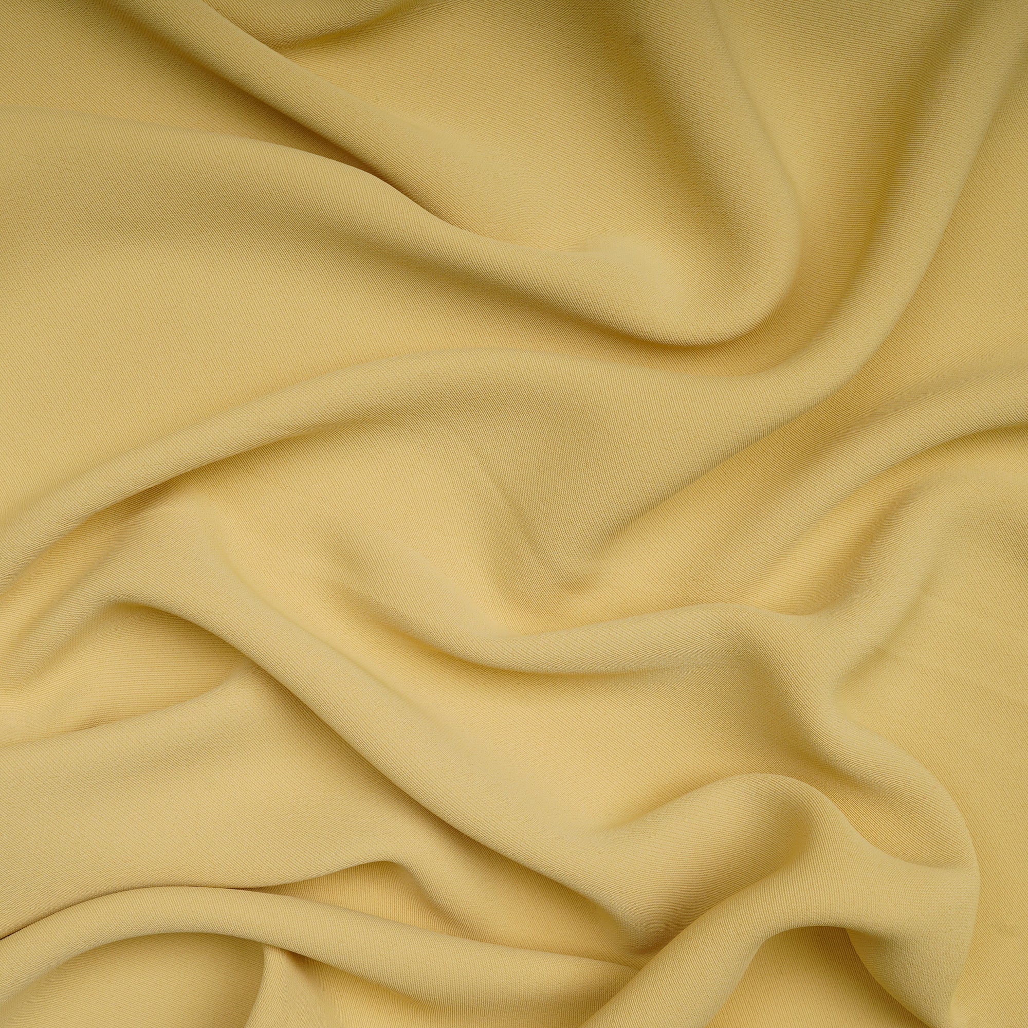 Pastel Yellow Solid Dyed Imported Mesh Twill Satin Fabric (60" Width)