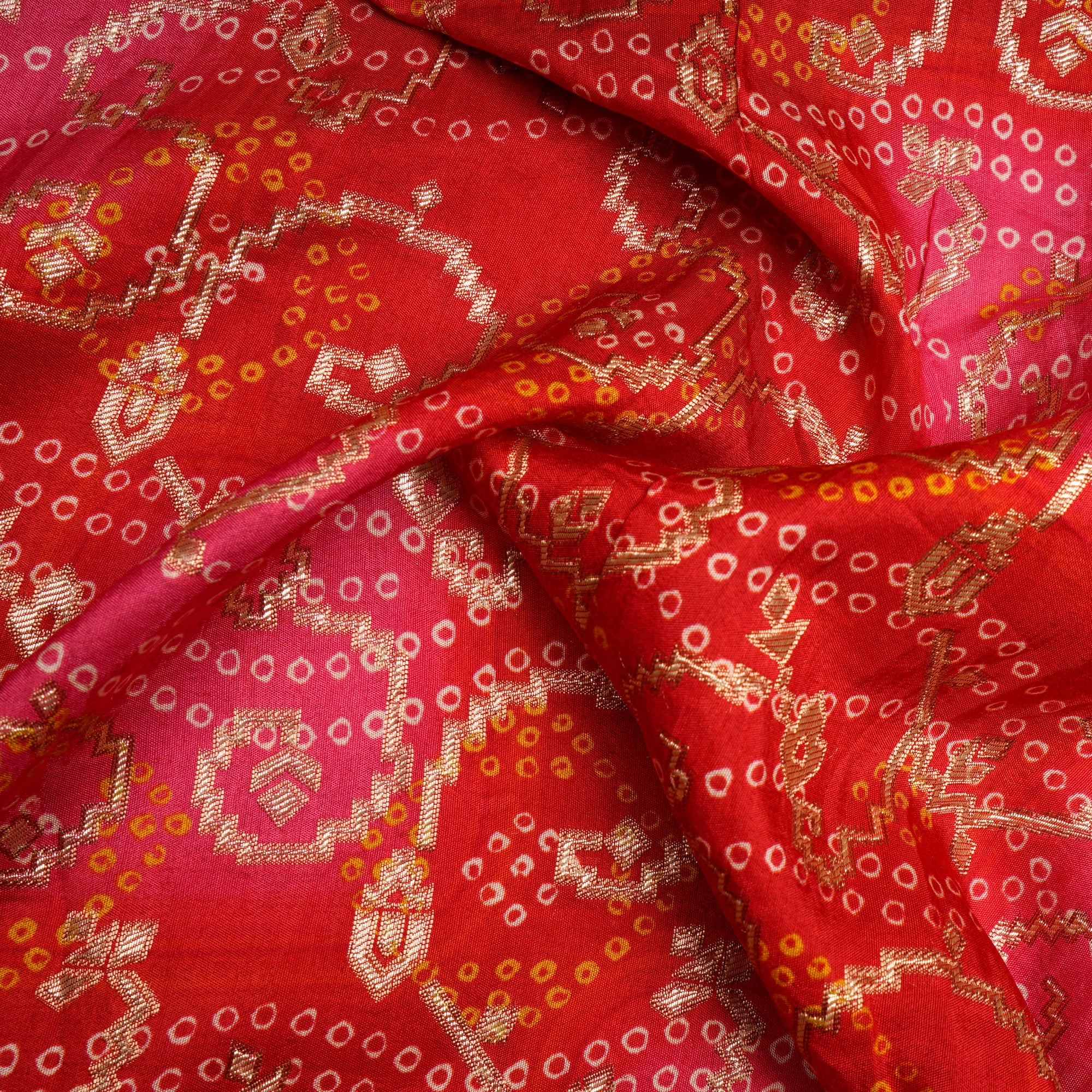 Multi Color Traditional Pattern Printed Fancy Banarasi Viscose Jacquard Fabric