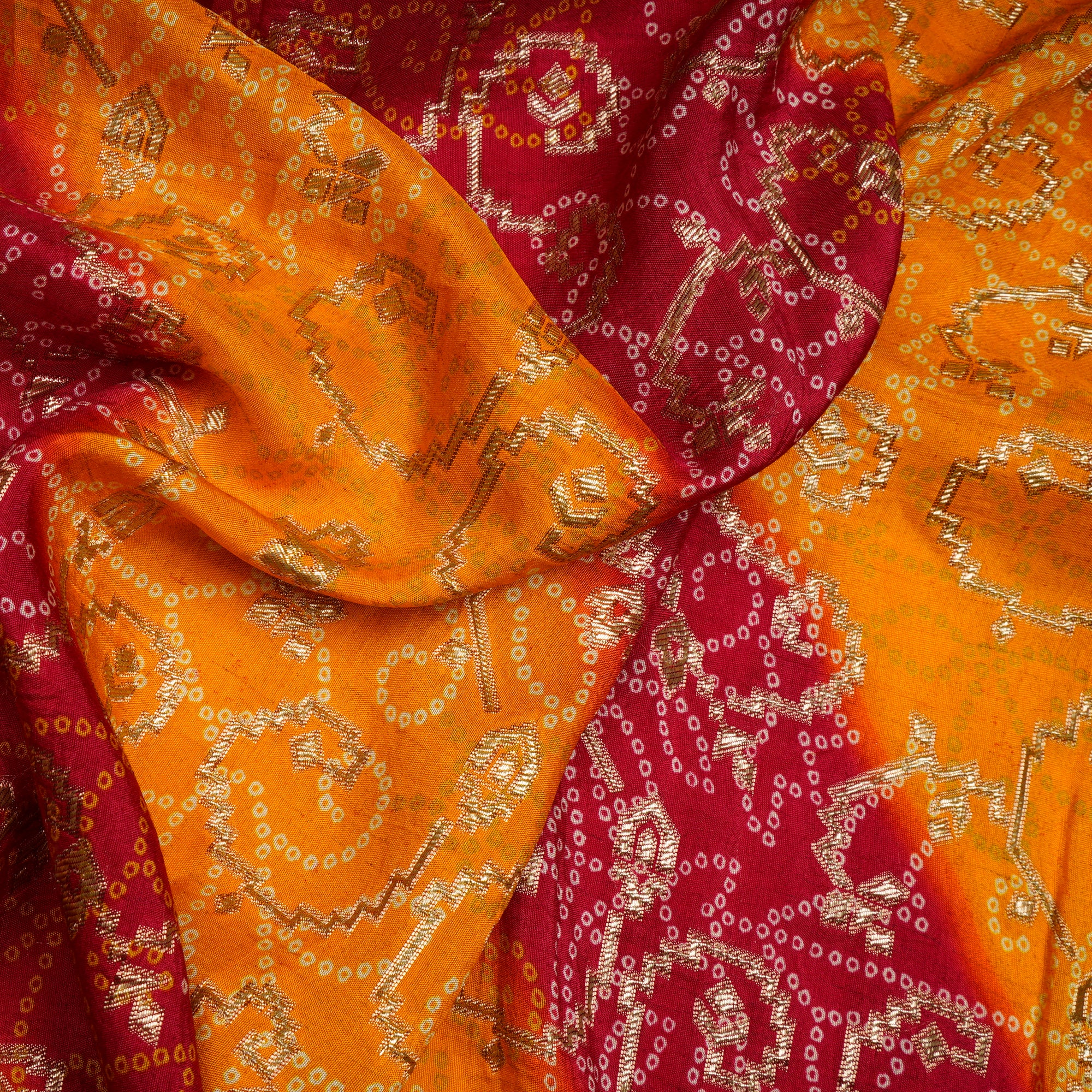 Multi Color Traditional Pattern Printed Fancy Banarasi Viscose Jacquard Fabric