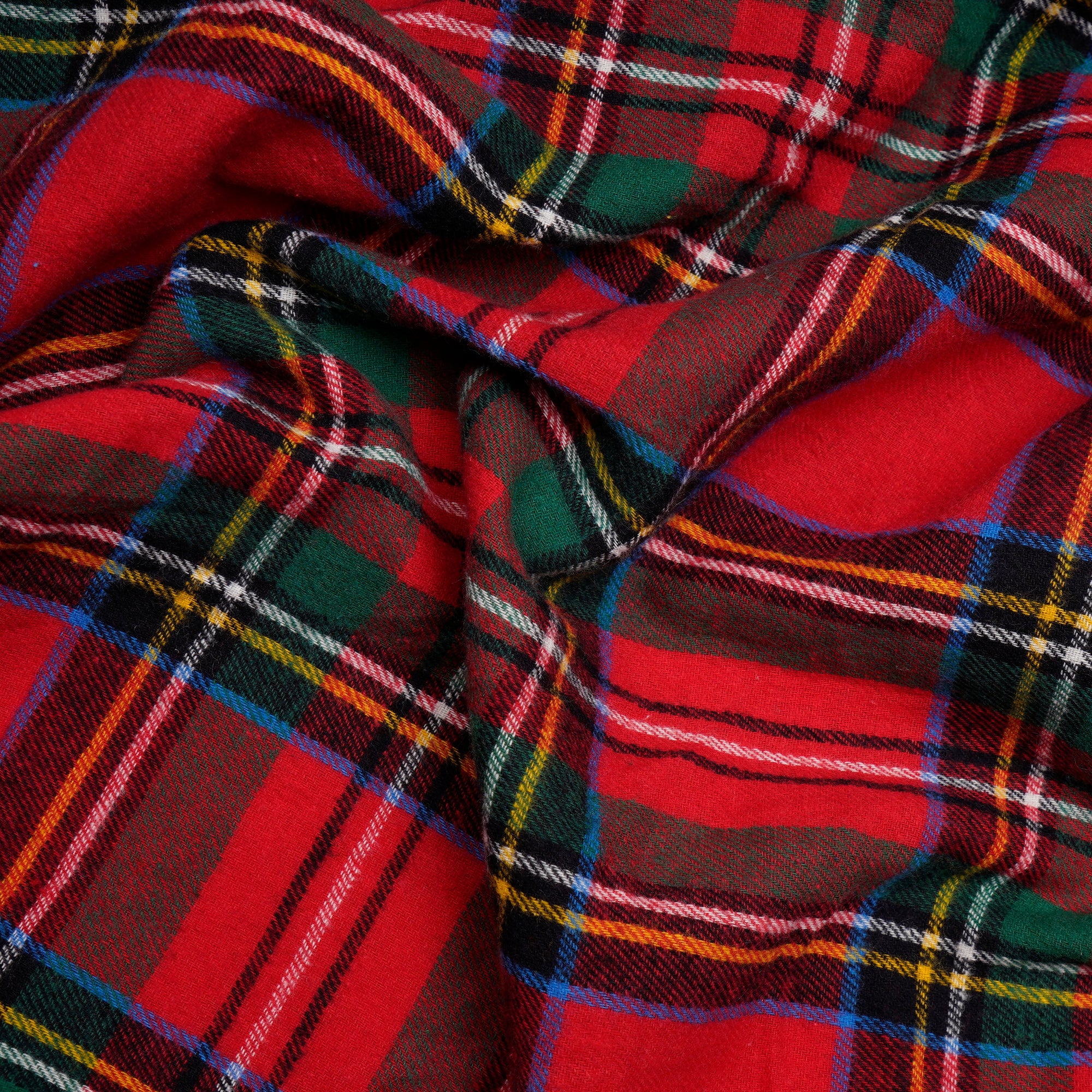 Multi Color Yarn Dyed Flannel Cotton Check Fabric