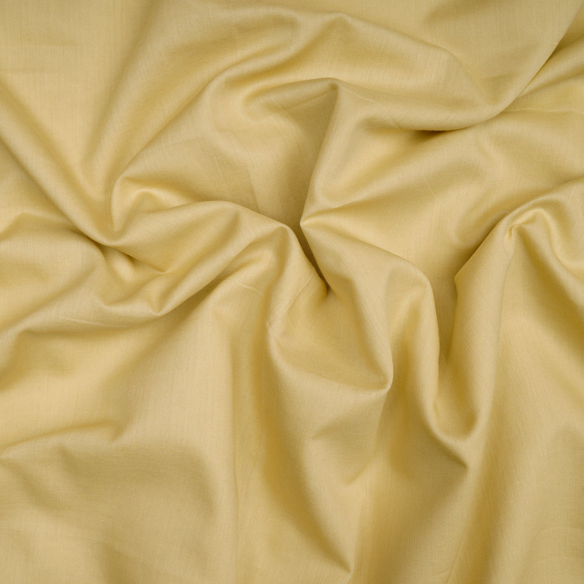 (Pre-Cut 4.85 Mtr)Yellow Cotton Voile Fabric