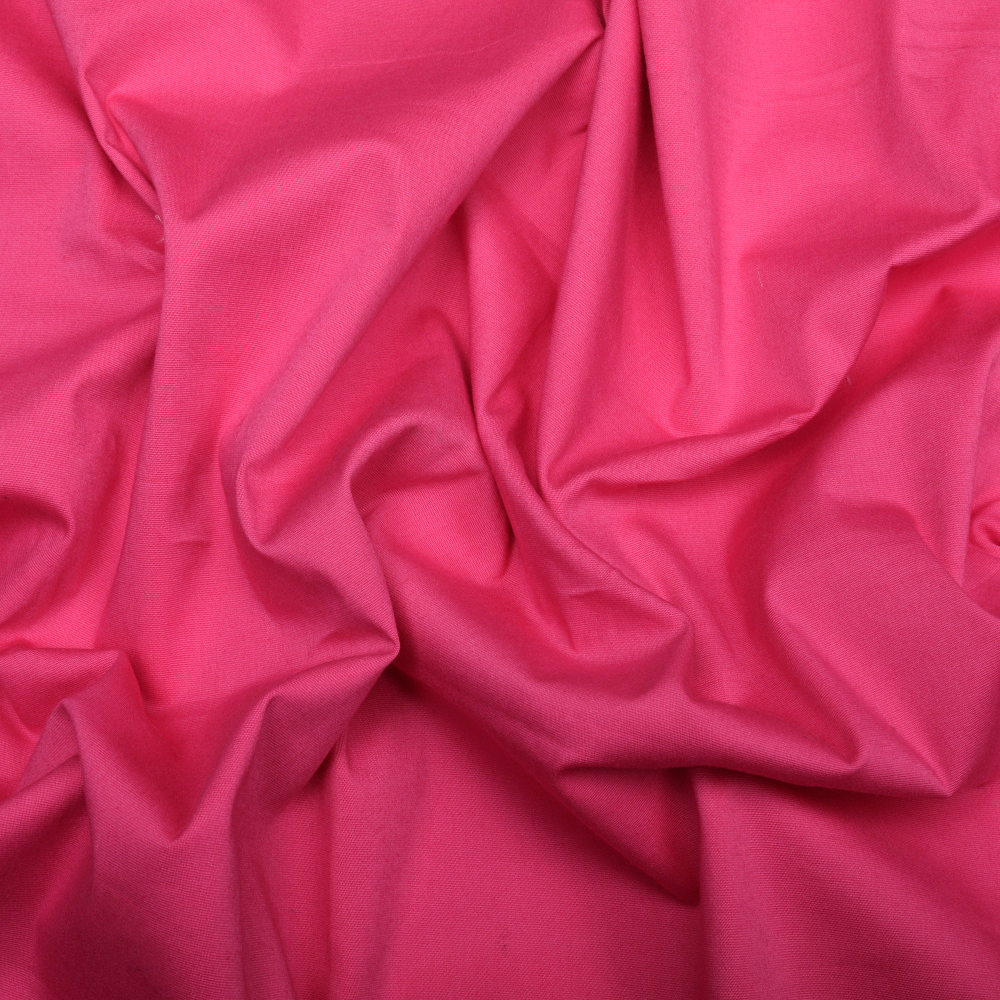 (Pre-Cut 1.10 Mtr)Pink Mill Dyed Cotton Lycra Fabric