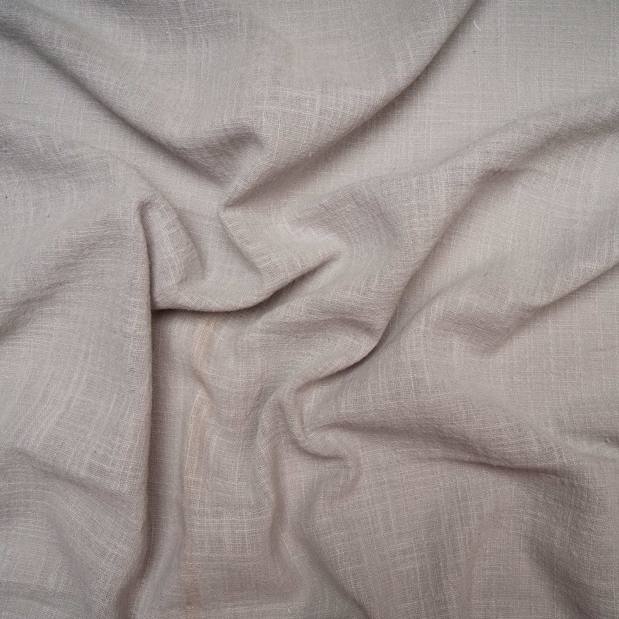 (Pre Cut 0.70 Grey Mill Dyed Cotton Viscose Slub Fabric