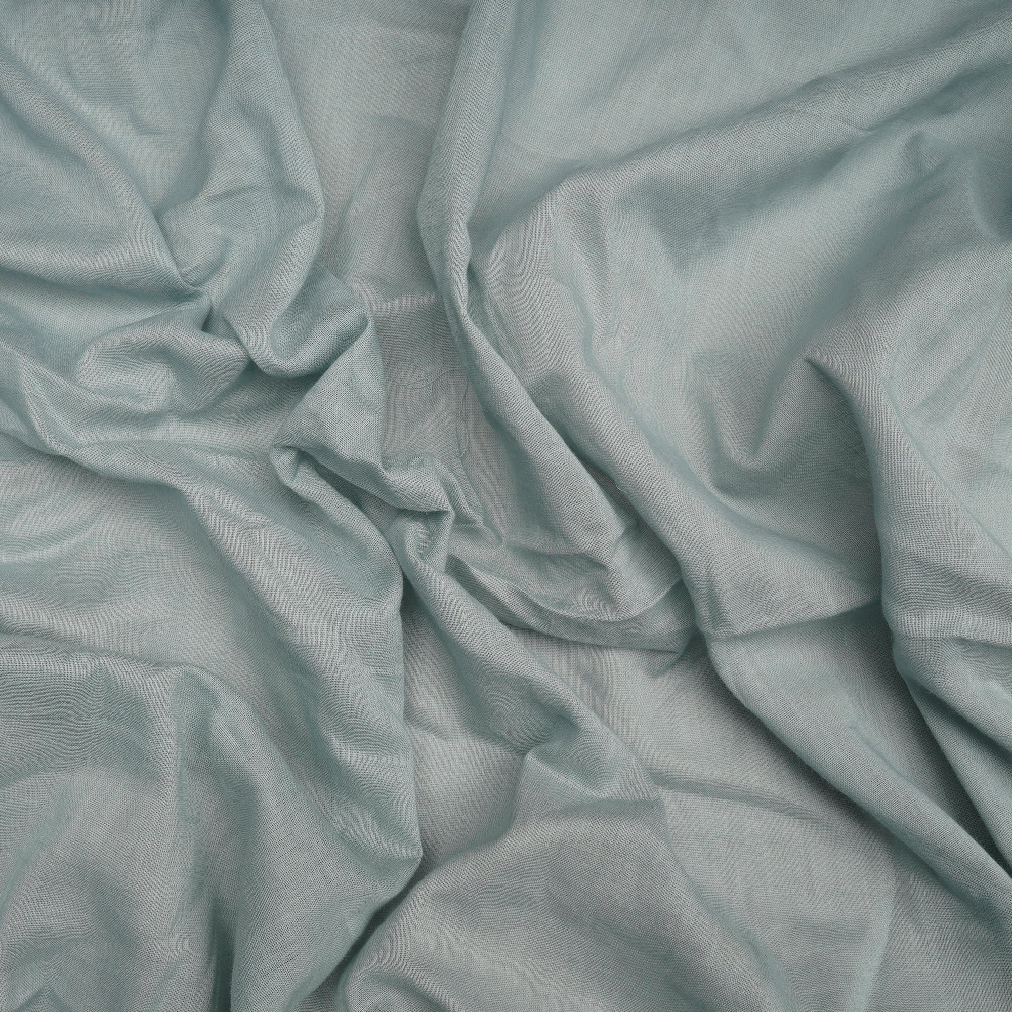 (Pre-Cut 0.80 Mtr)Cloudy Grey Color Cotton Mulmul Fabric