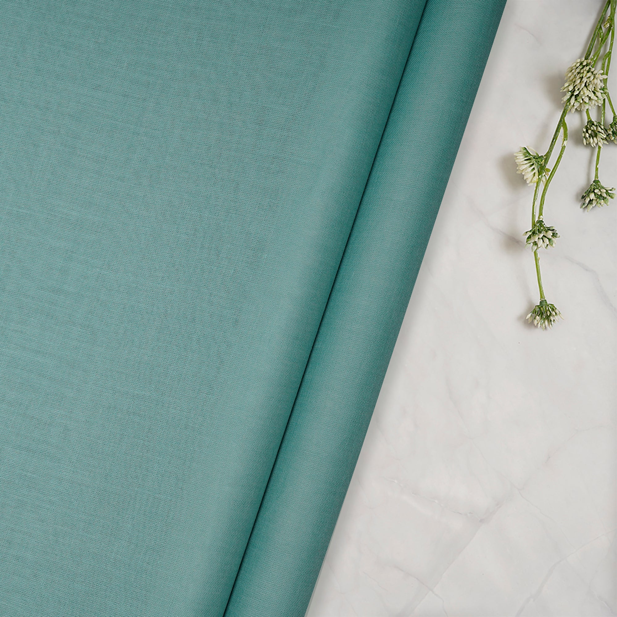 (Pre-Cut 1.00 Mtr)Aquifer Cotton Voile Fabric