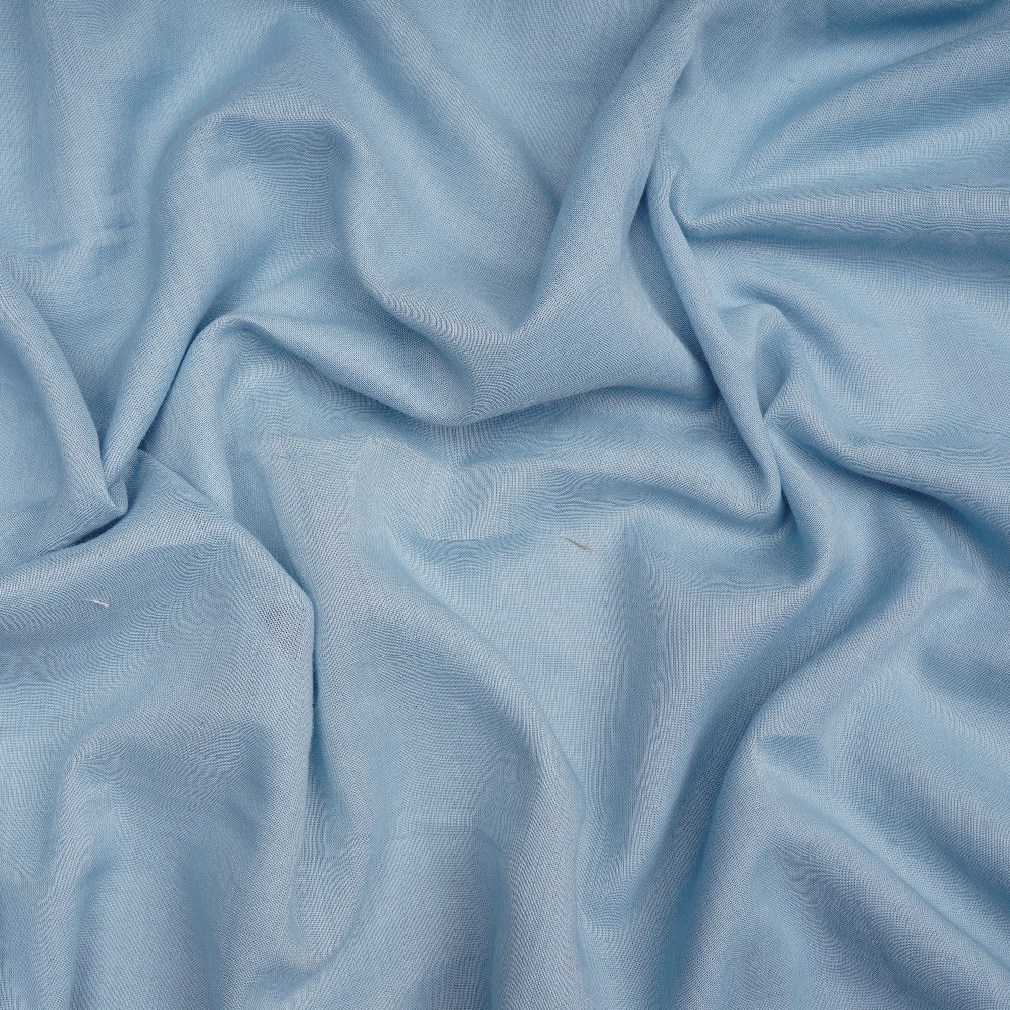(Pre-Cut 1.50 Mtr)Ice Blue Plain Cotton Fabric