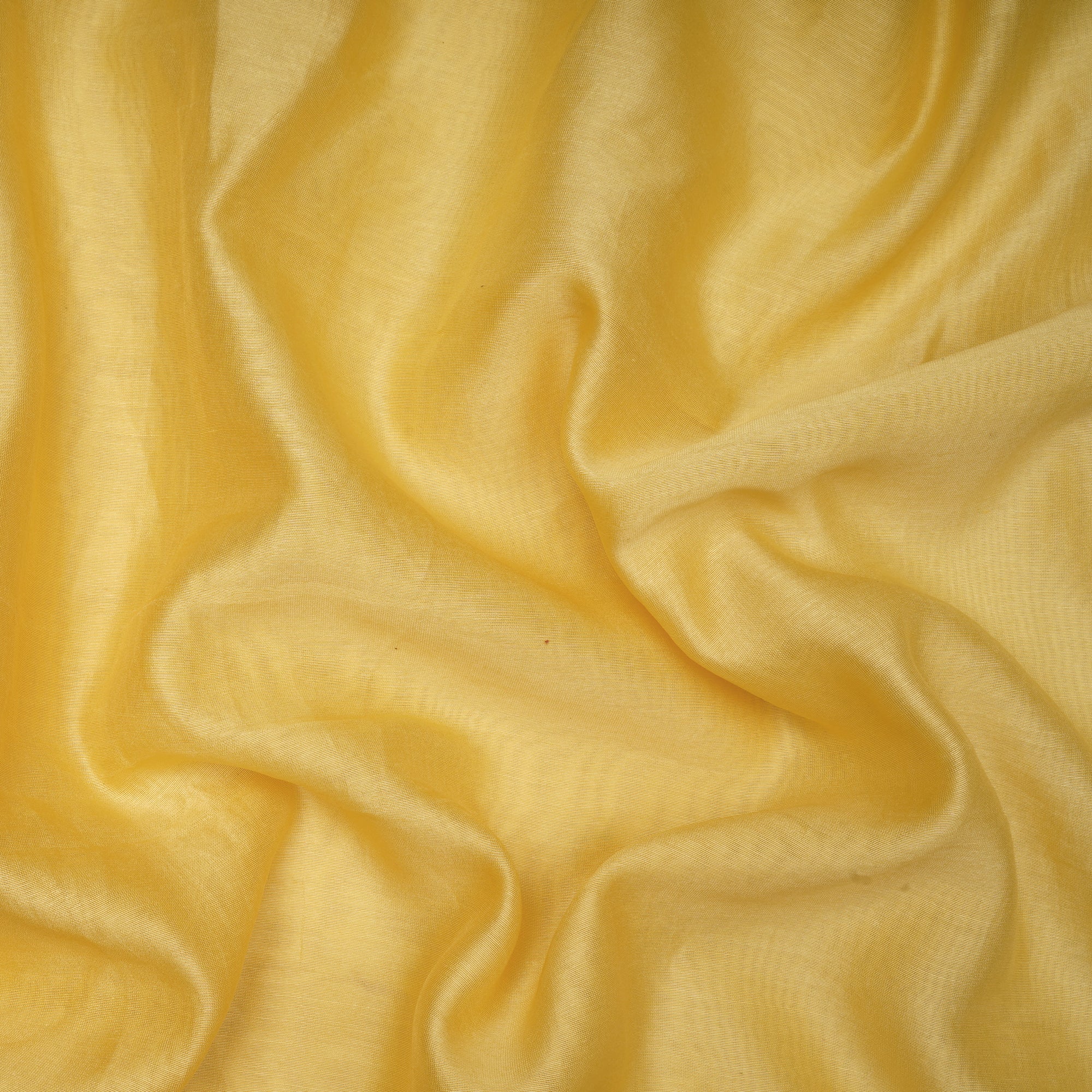 (Pre-Cut 1.40 Mtr)Yellow Piece Dyed Rapier Chanderi Fabric
