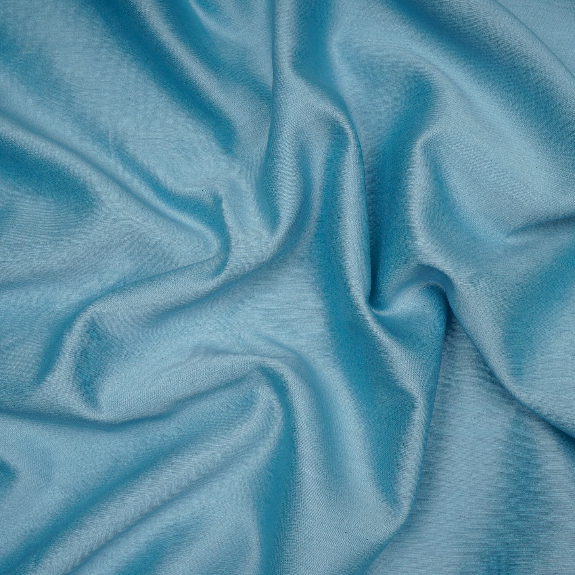 (Pre-Cut 2.50 Mtr)Ice Blue Piece Dyed Rapier Chanderi Fabric