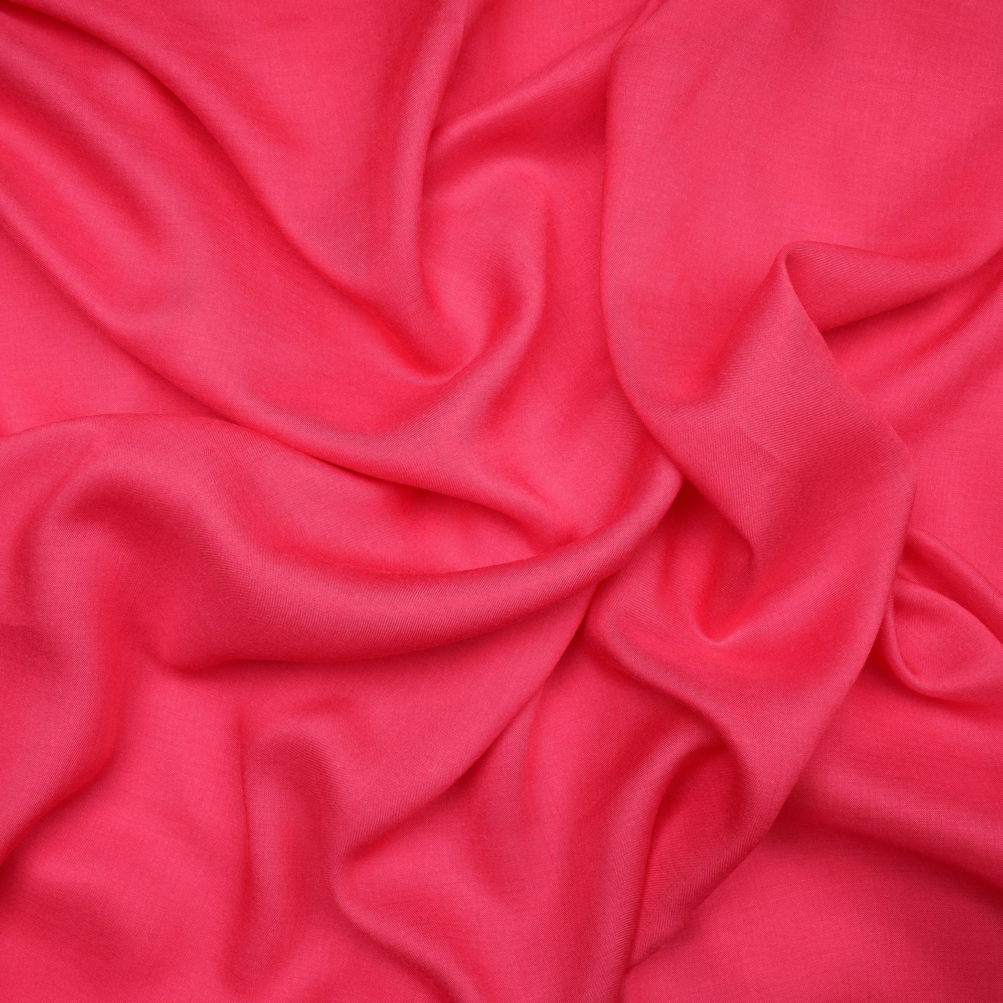 (Pre-Cut 2.00 Mtr)Blush Pink Plain Modal Fabric