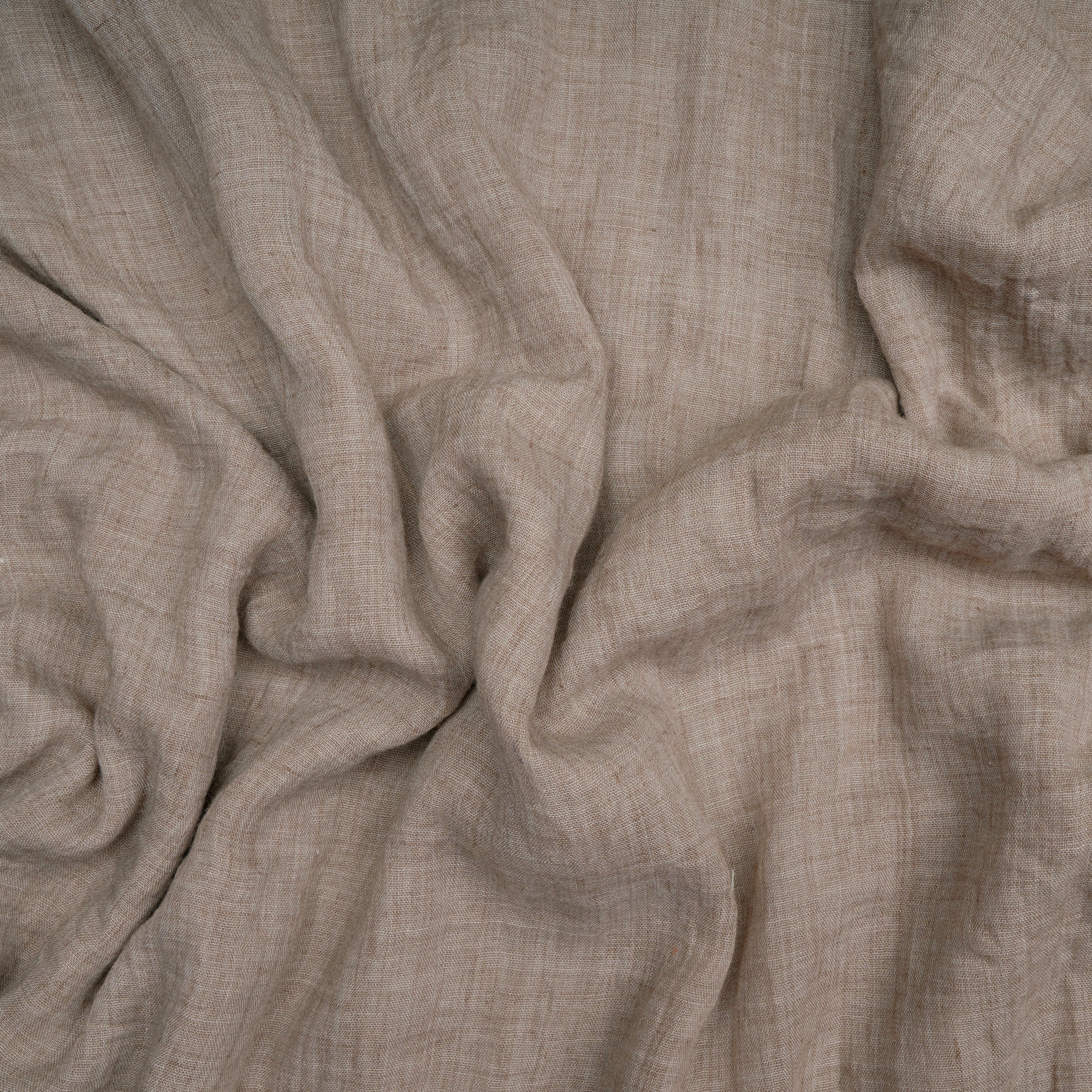 (Pre-Cut 2.90 Mtr)Cream Cheese Cotton Chambray Fabric