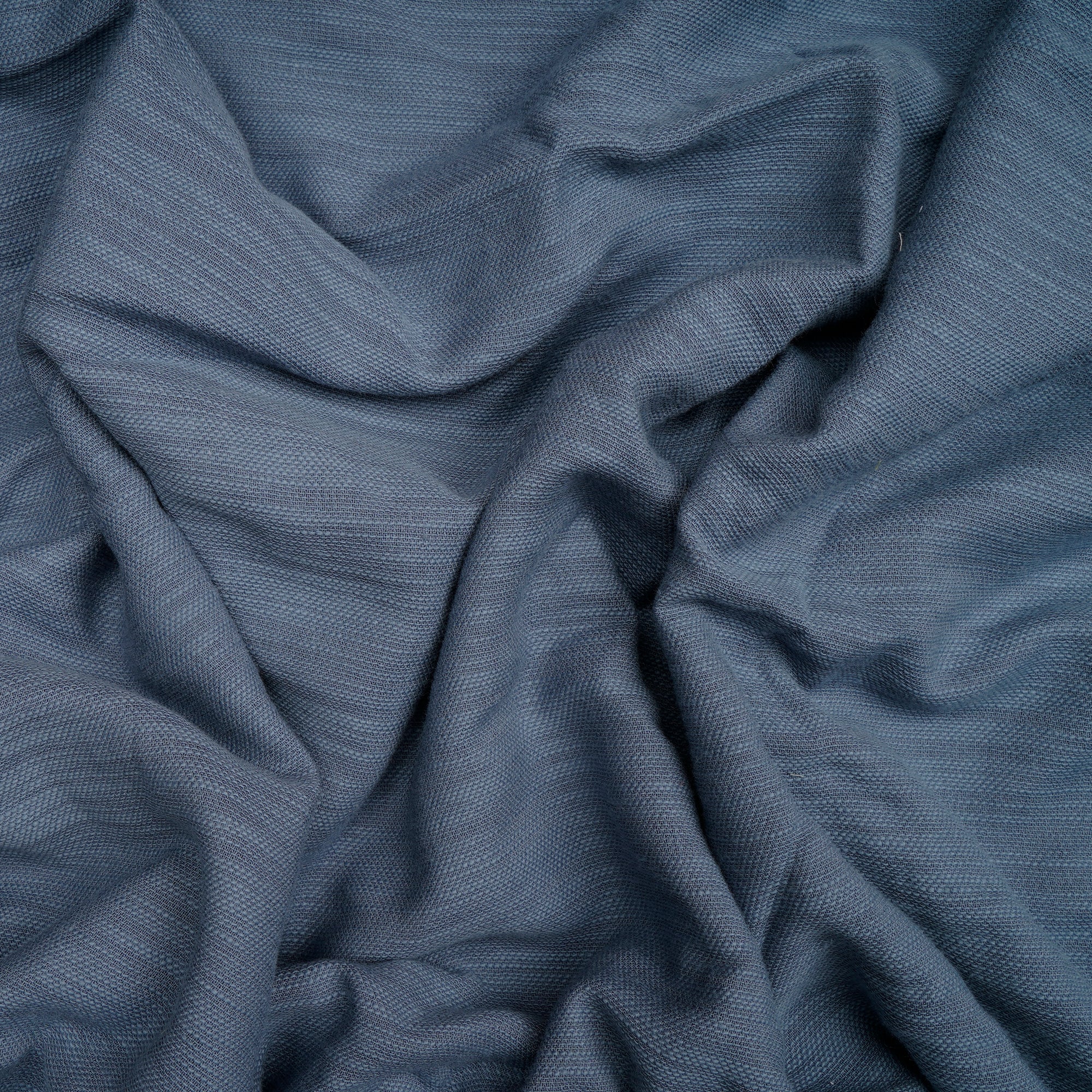 (Pre-Cut 2.70 Mtr)Grey Cotton Viscose Slub Fabric