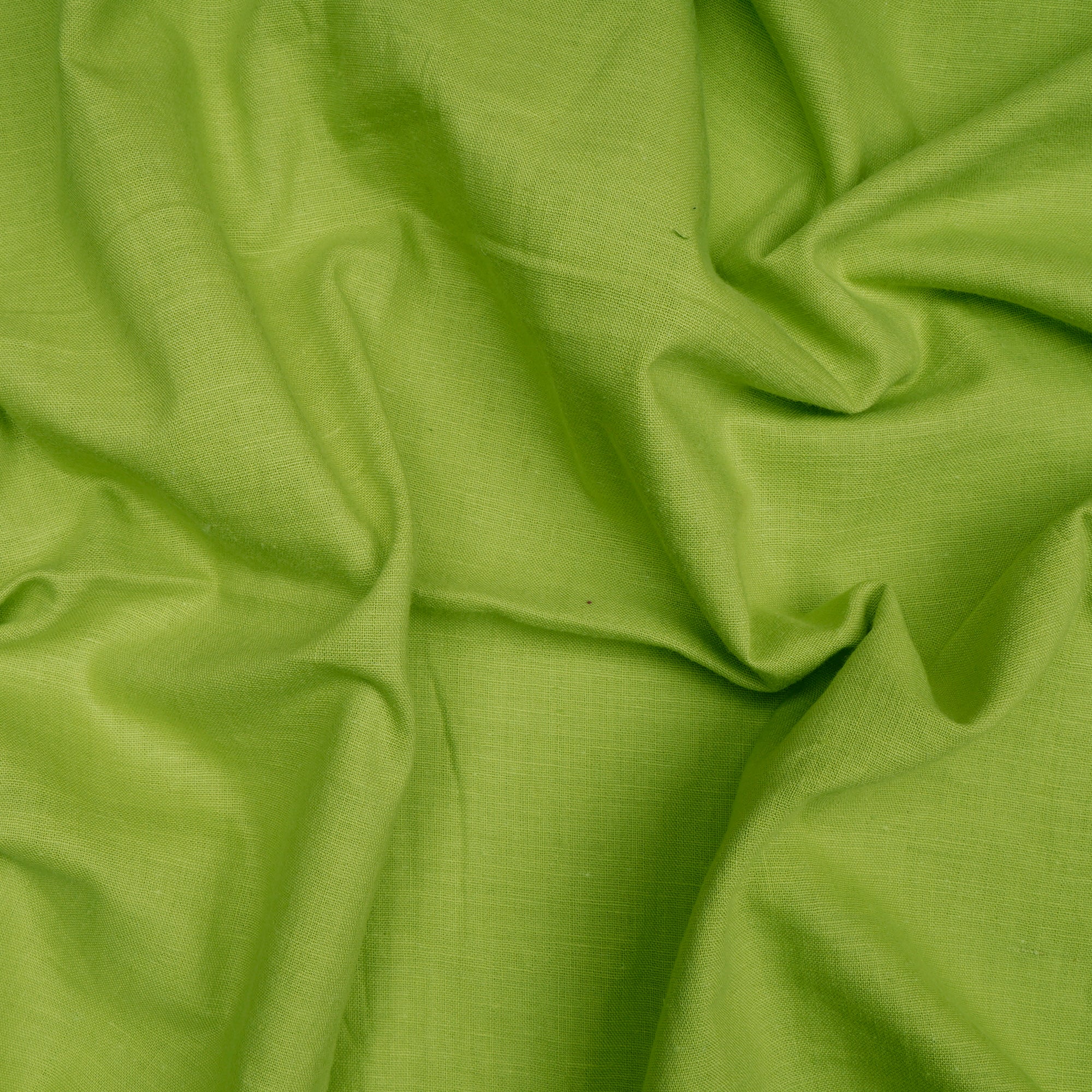 (Pre-Cut 1.15 Mtr)Pear Color Handwoven Handspun Cotton Fabric