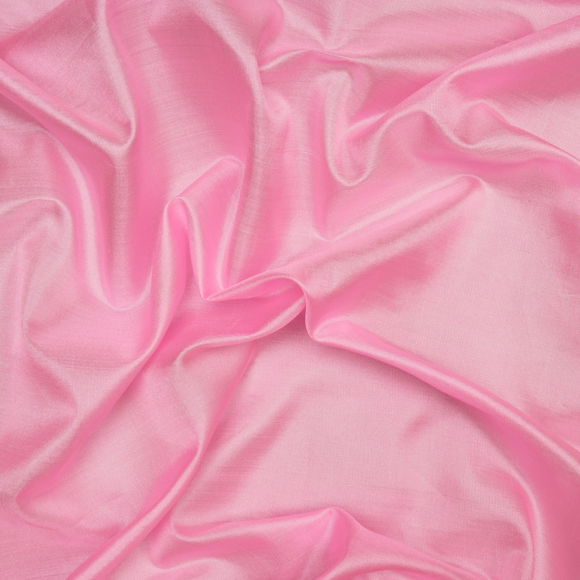 (Pre Cut 1 Mtr ) Light Pink Color Bangalore Silk Fabric