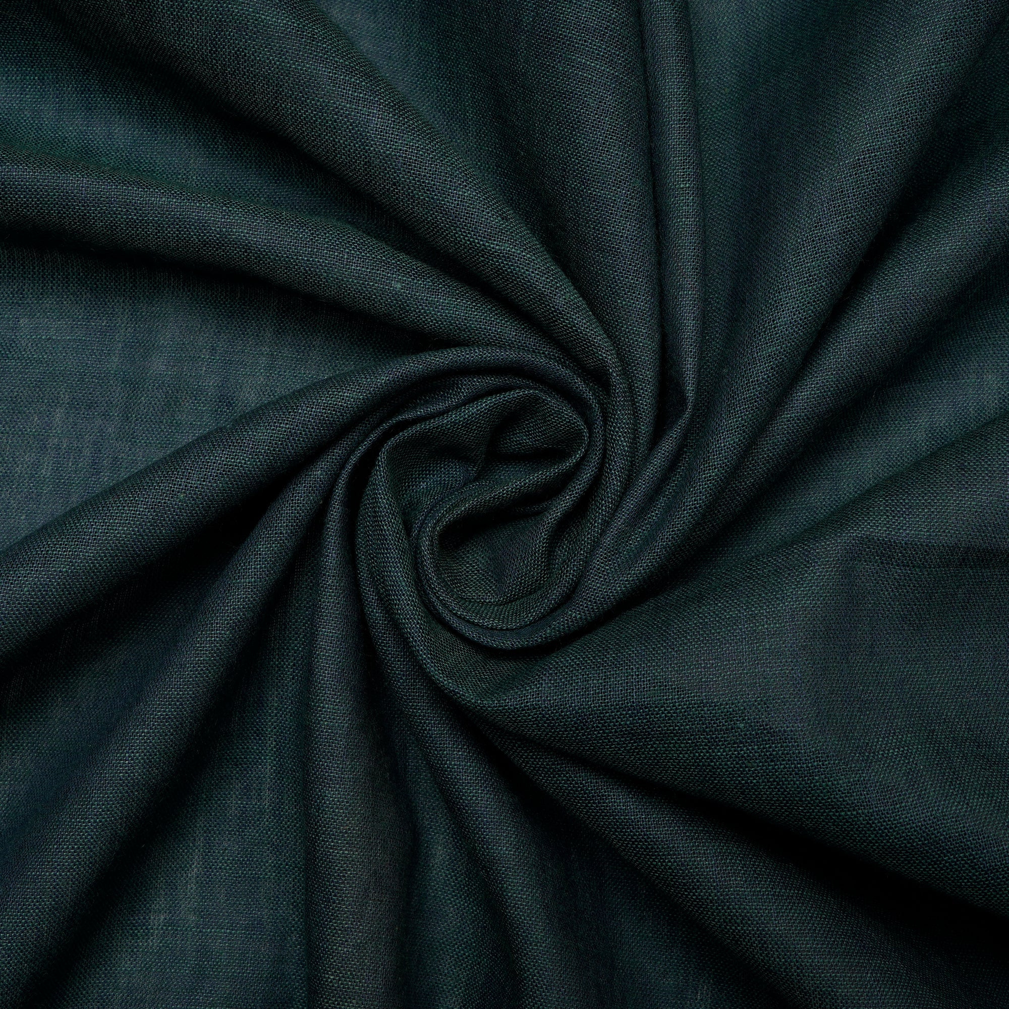 (Pre Cut 0.50 Mtr)Dark Green Color Cotton Fabric
