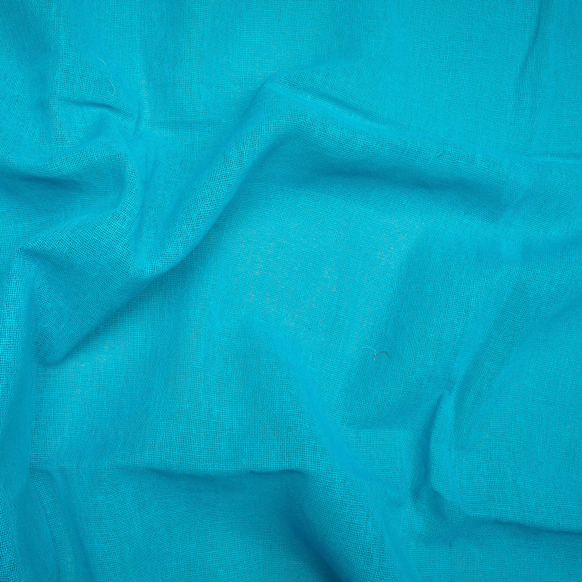(Pre Cut 0.80 Mtr )Sky Blue Color Pure Cotton Fabric