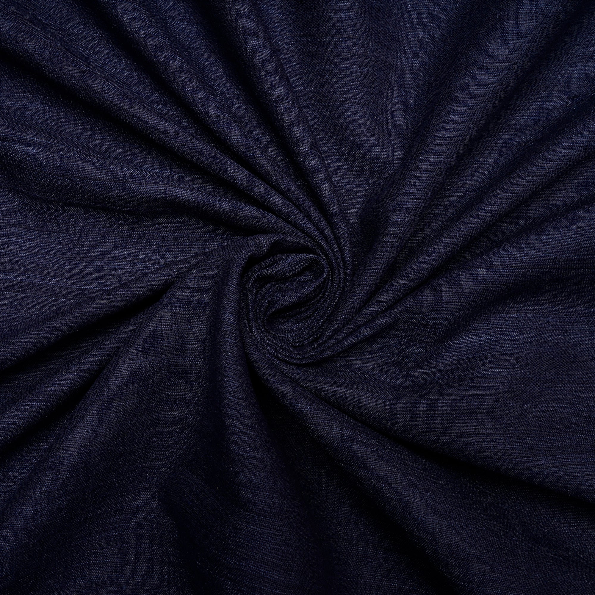 (Pre Cut 0.75 Mtr )Navy Blue Matka Silk Fabric
