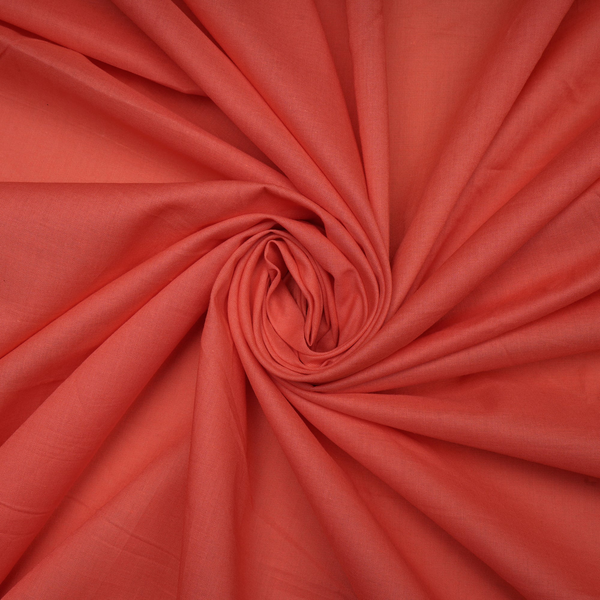 (Pre-Cut 1.20 Mtr)Salmon Color Mill Dyed Cotton Cambric Fabric