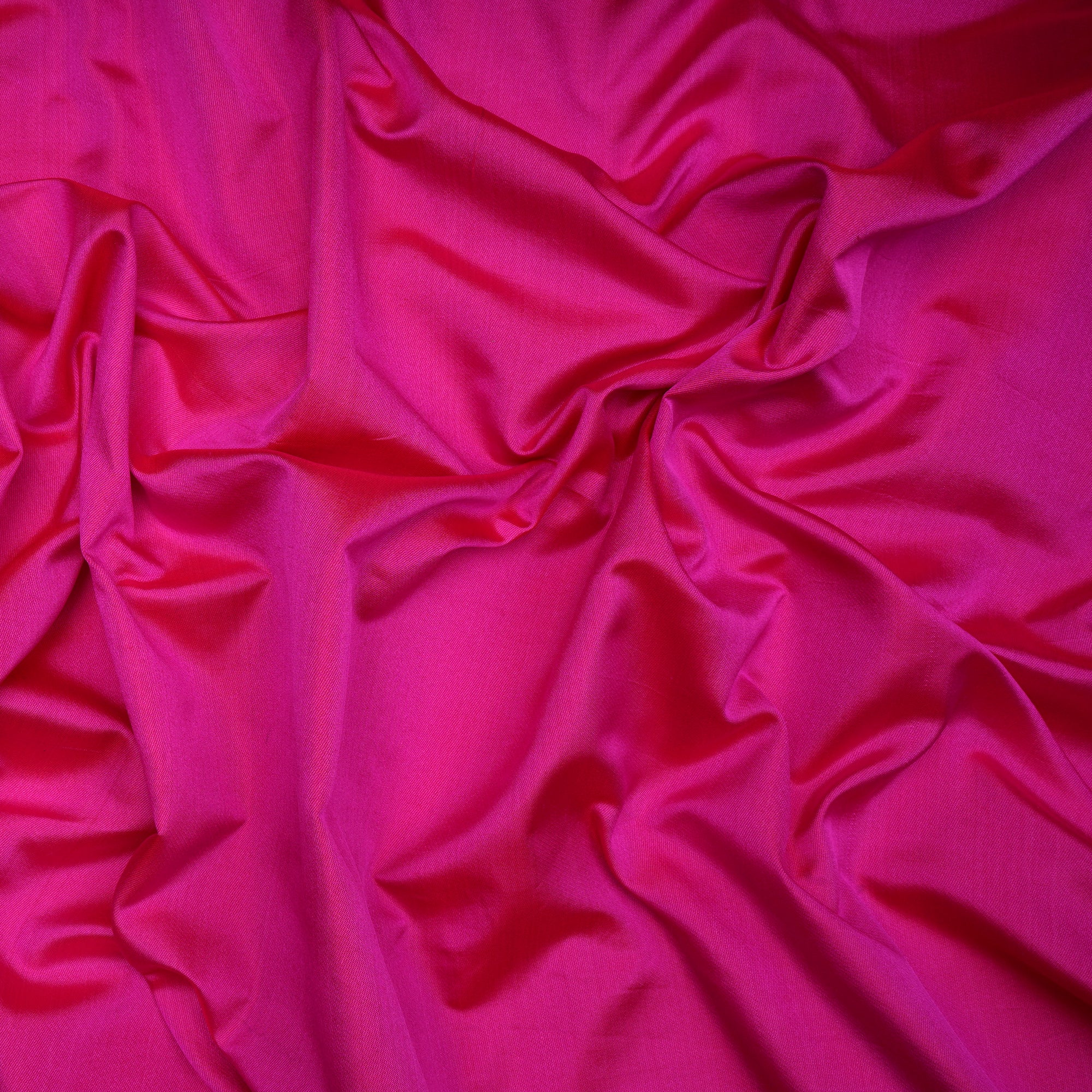 (Pre-Cut 1.95 Mtr)Pink Plain Satin Silk Fabric