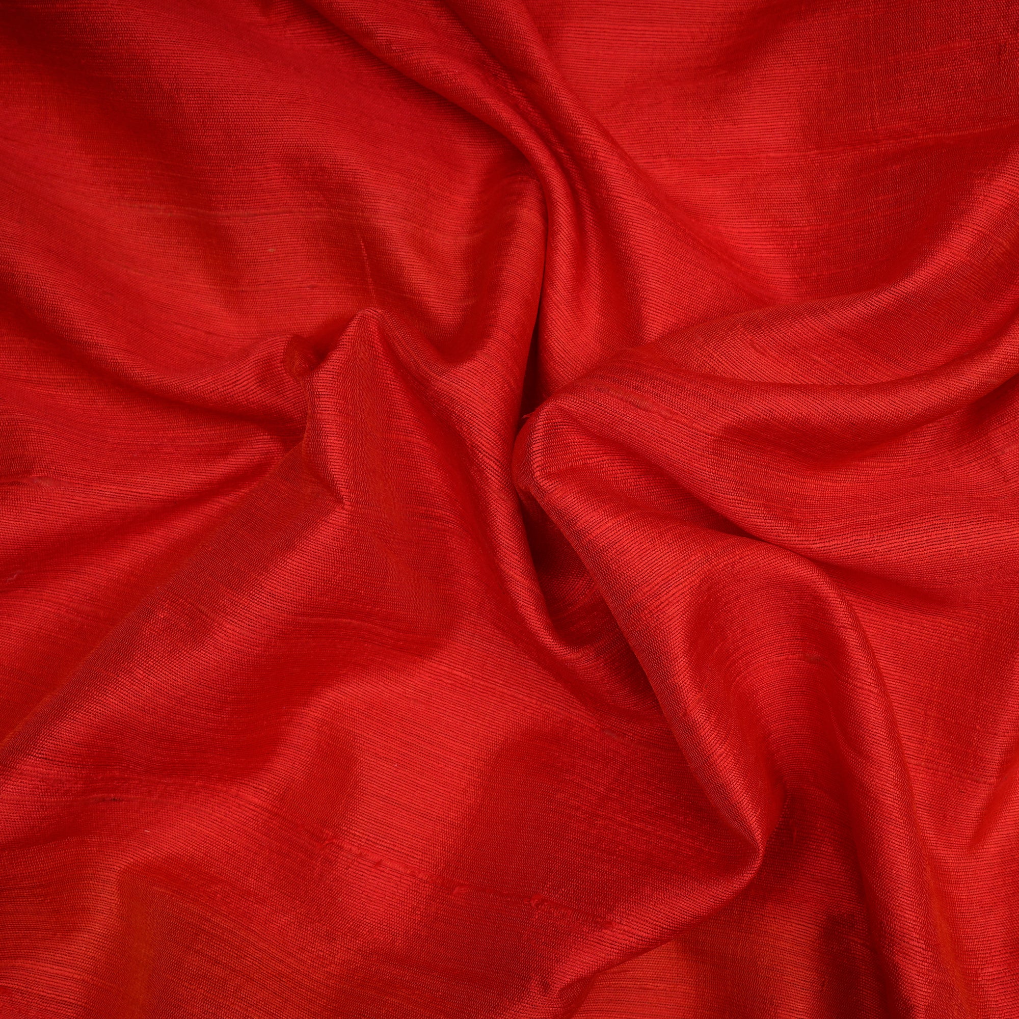 (Pre-Cut 1.50 Mtr)Red Dupion Silk Fabric