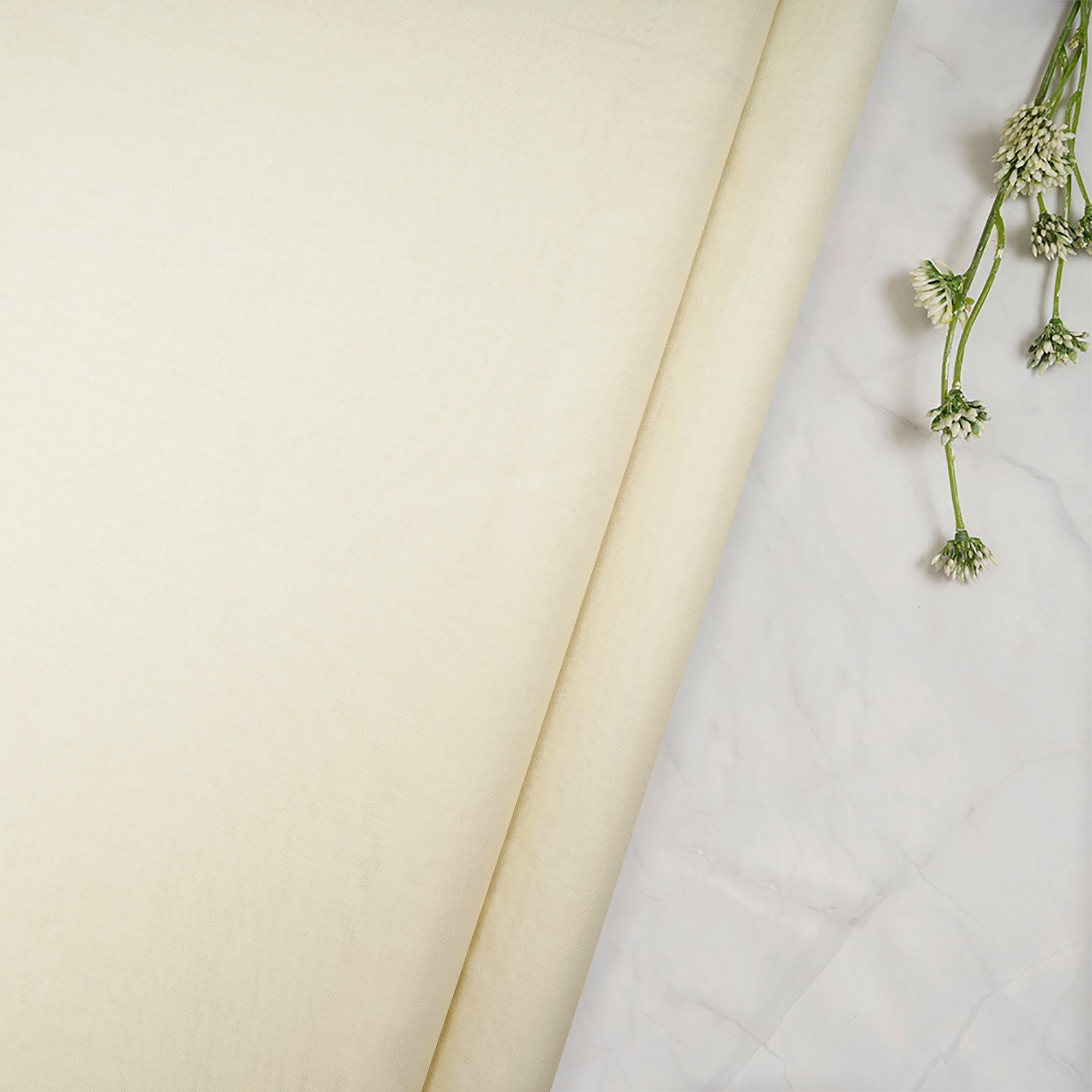 (Pre-Cut 2.50 Mtr)Pear Sorbet Piece Dyed Plain Cotton Fabric