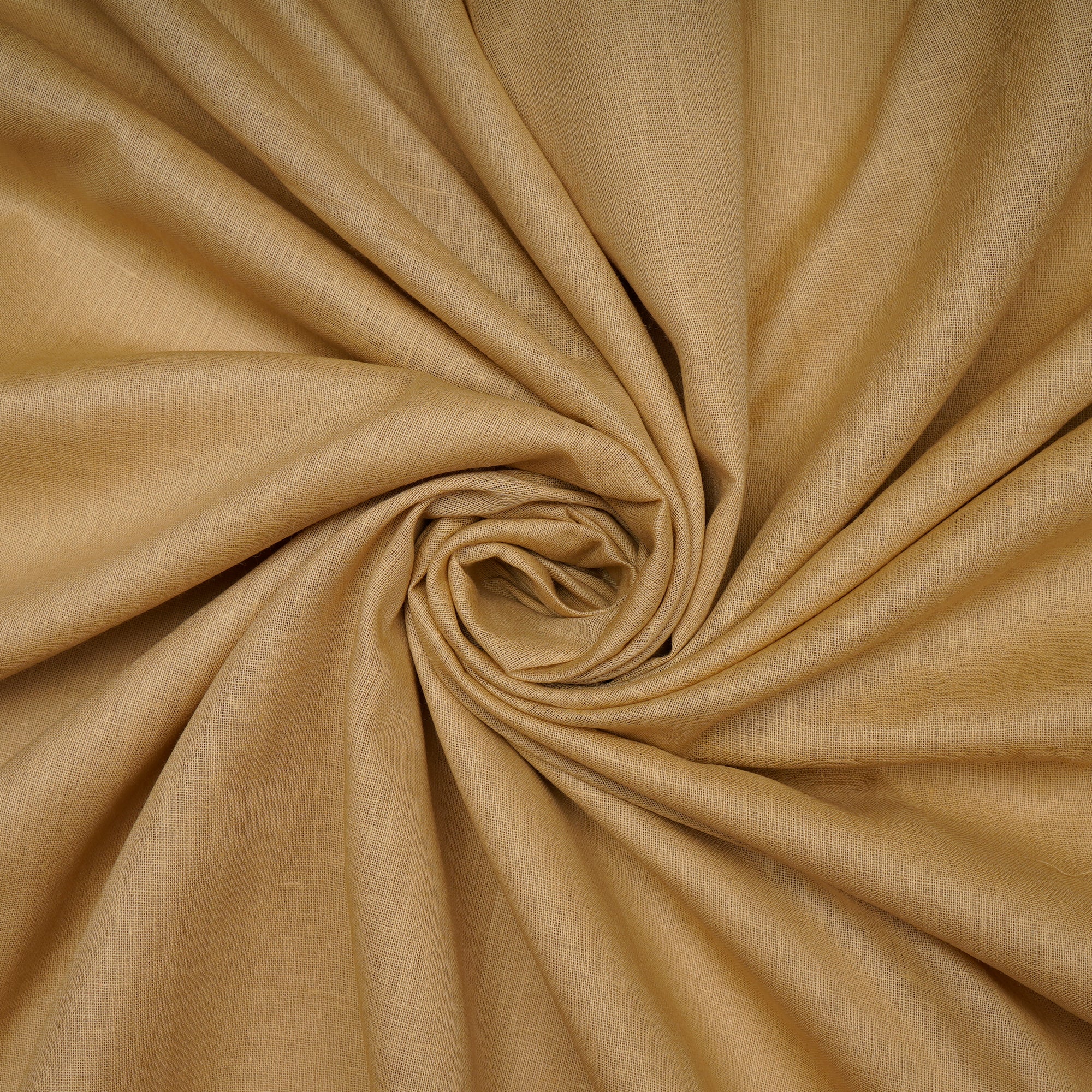 (Pre-Cut 1.40 Mtr)Beige Mill Dyed Pure Cotton Lining Fabric