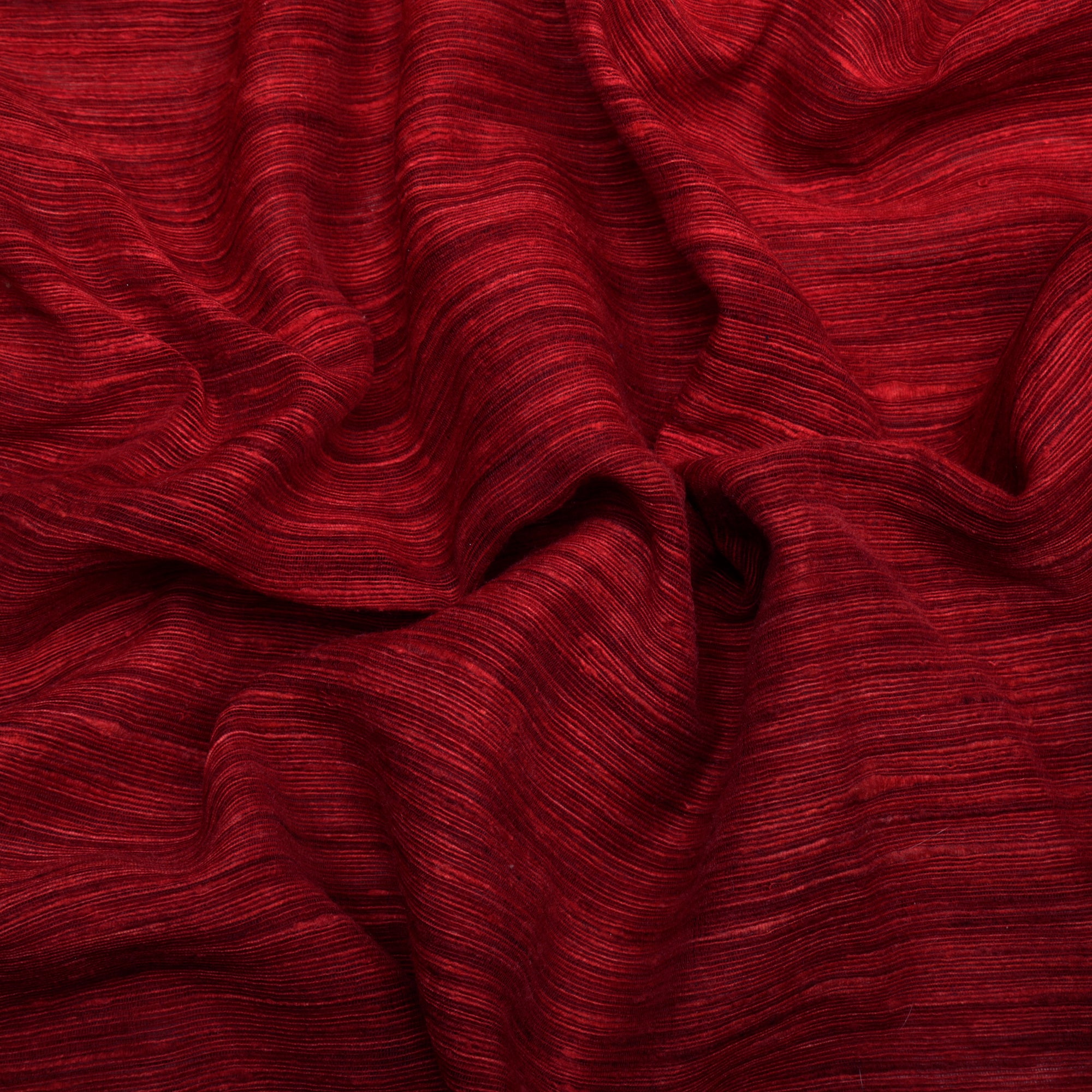(Pre-Cut 2.00 Mtr)Red Ghicha Silk Fabric