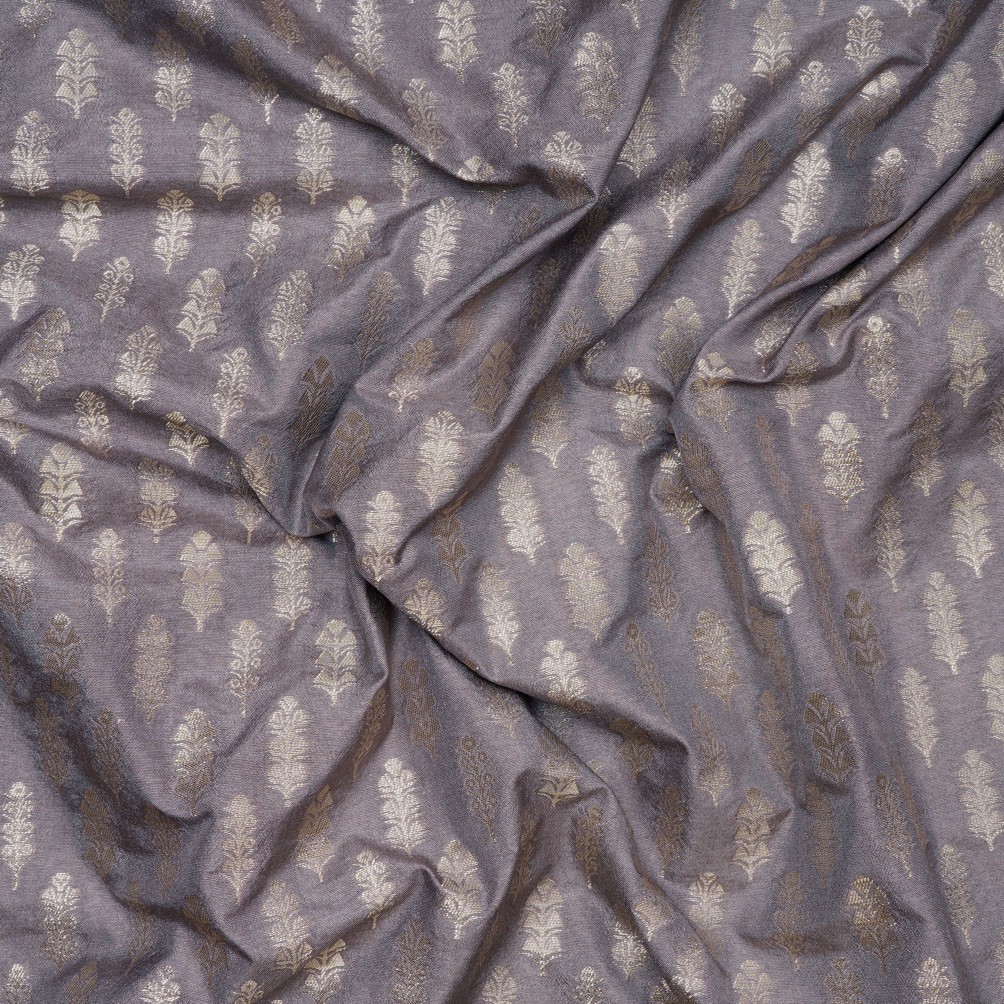 (Pre-Cut 1.00 Mtr)Sphinx Floral Booti Pattern Blended Banarasi Brocade Fabric