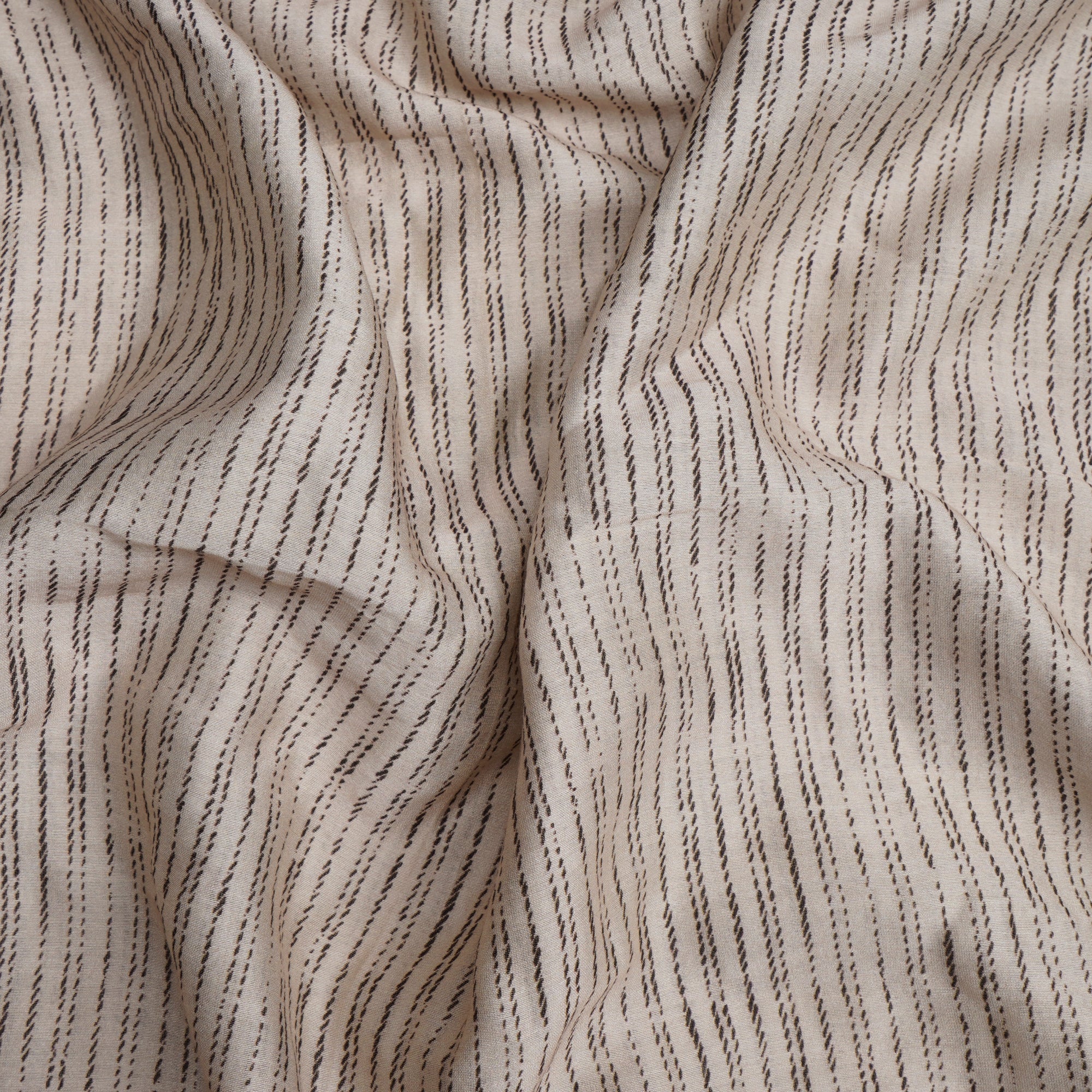 (Pre-Cut 2.80Mtr)Beige Color Digital Printed Chanderi Fabric