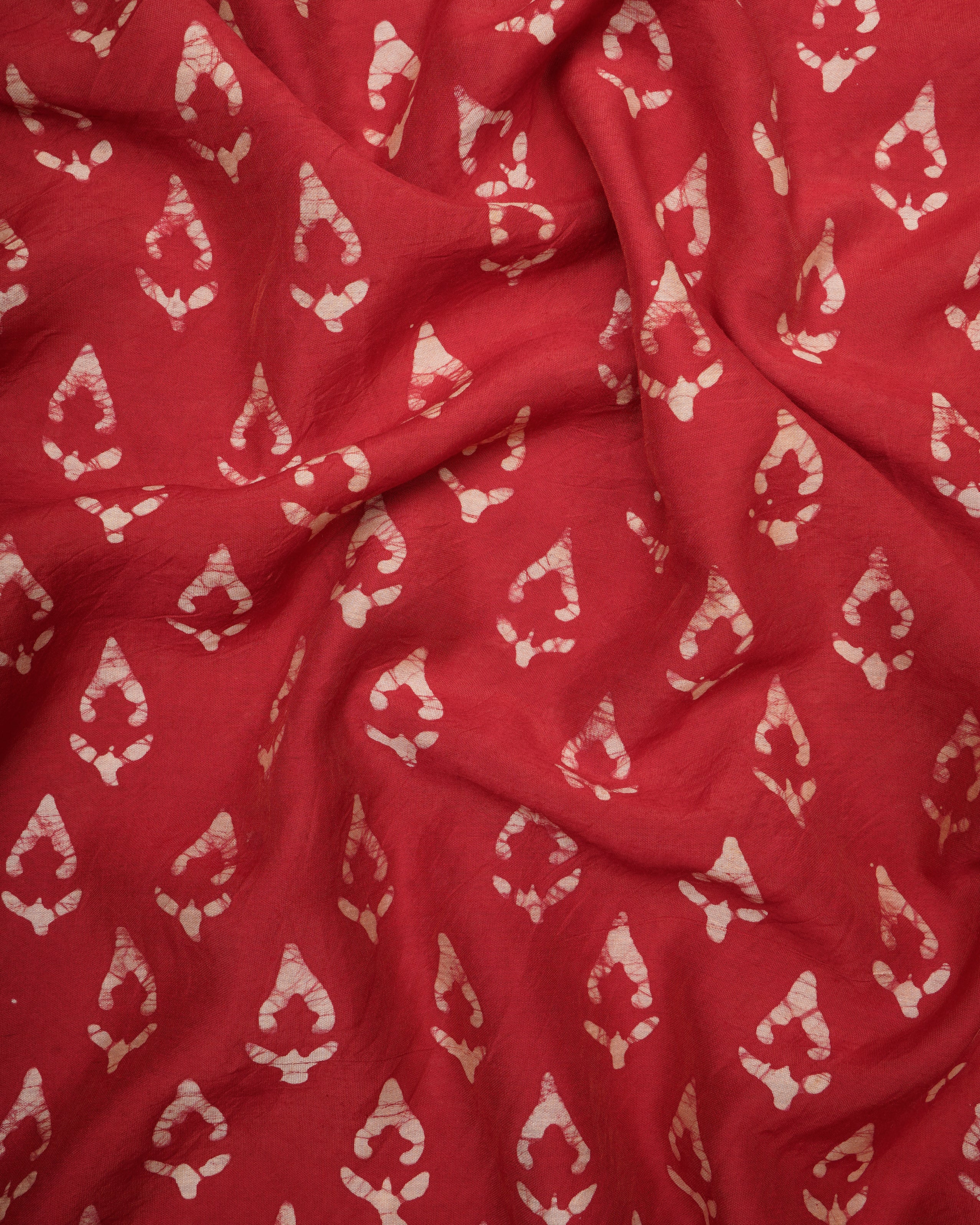 Cherry Printed Modal Unstitched Suit Set