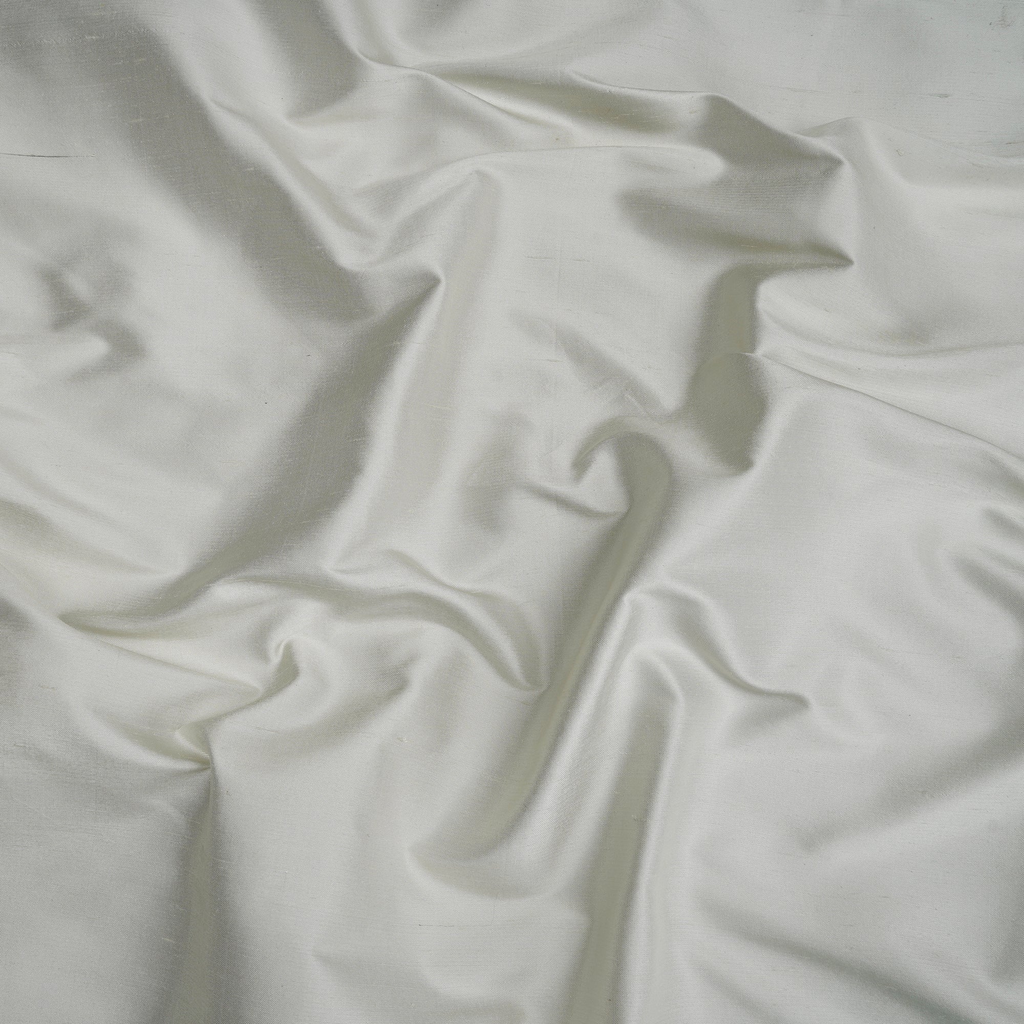 Mint Cream Color Dupion Silk Fabric