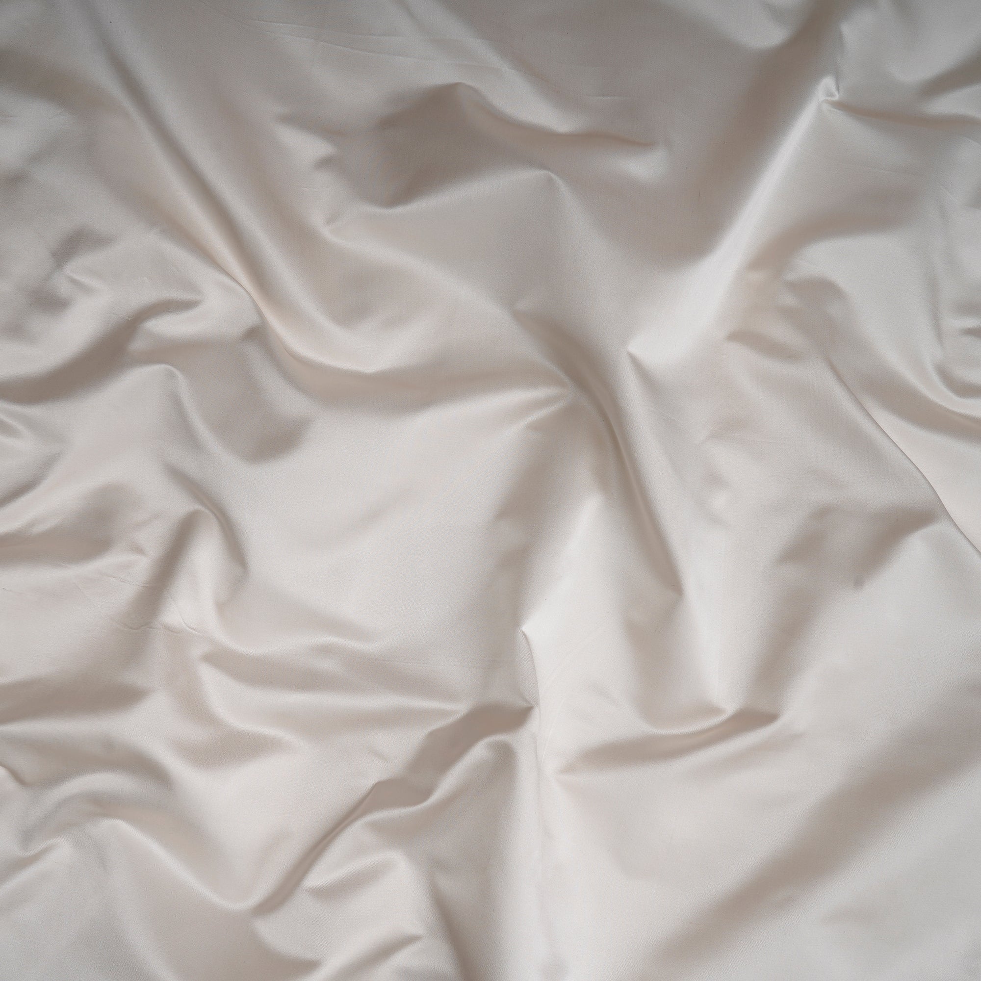 Off White Color Duchess Satin Silk Dyeable Fabric