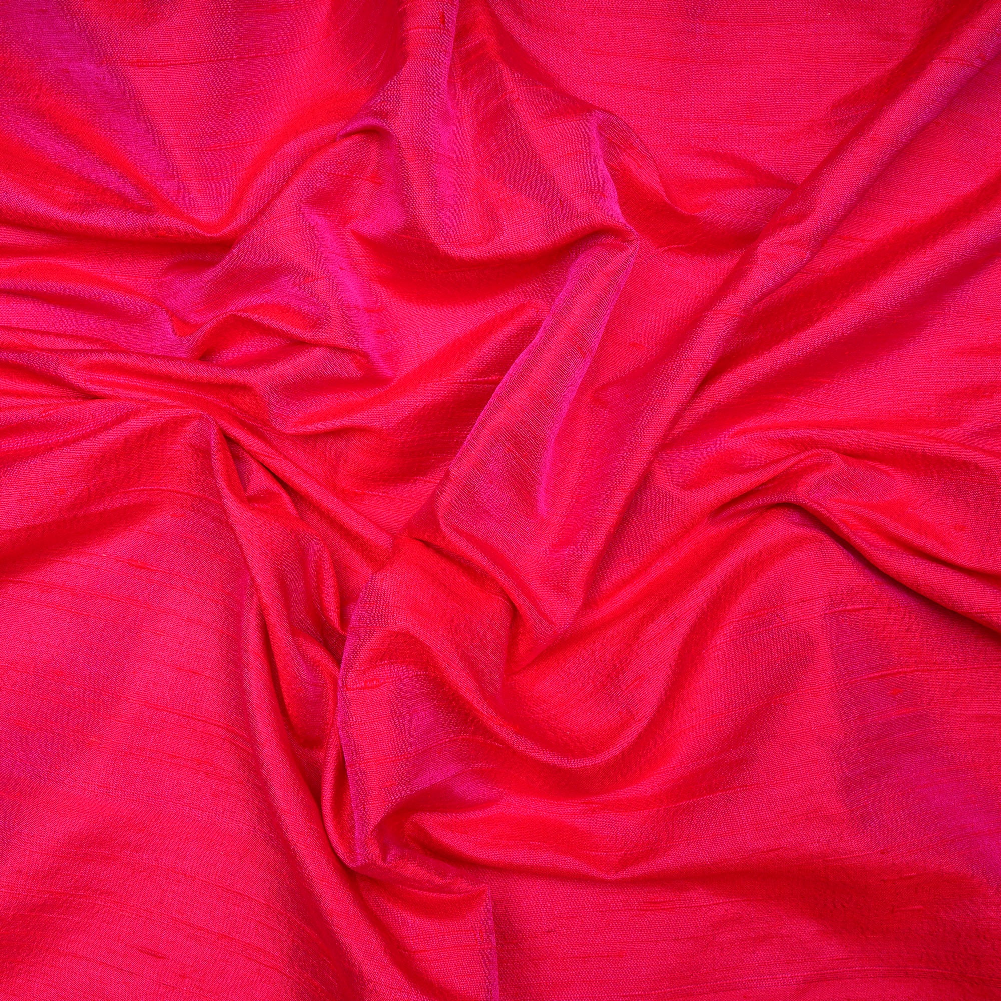 Pink Color Blended Dupion Silk Fabric