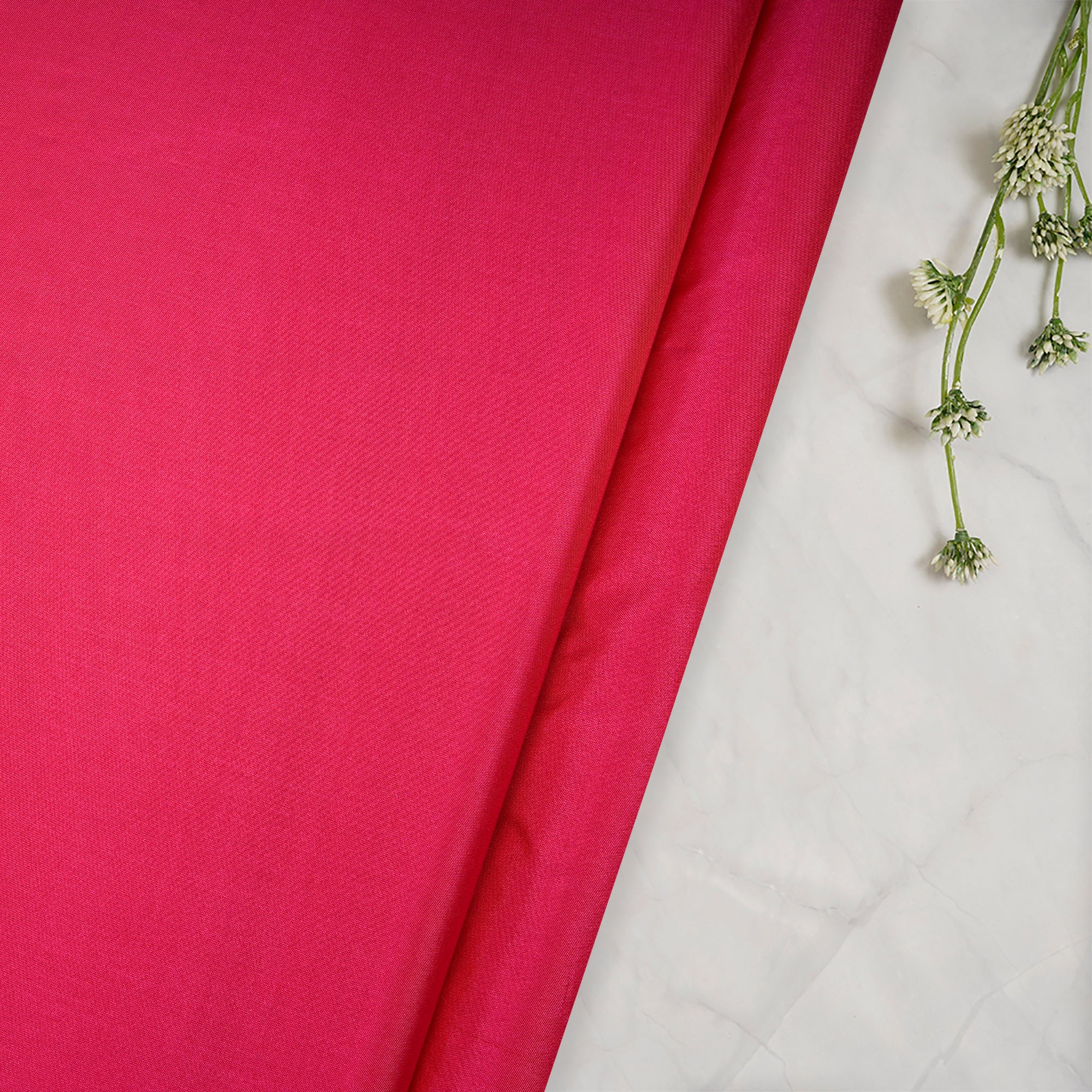 Pink Color Polyester Fabric