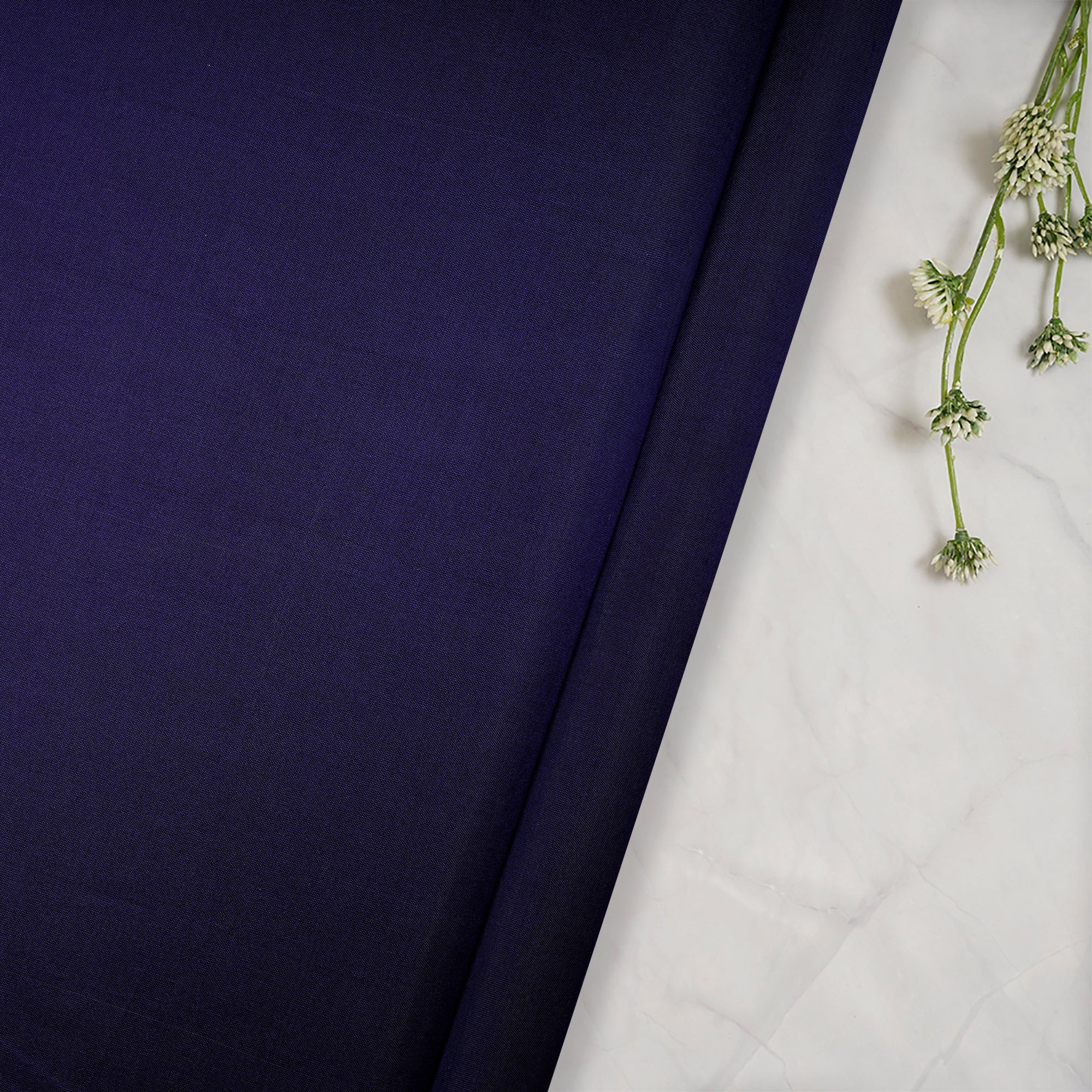 Dark Purple Dupion Silk Fabric